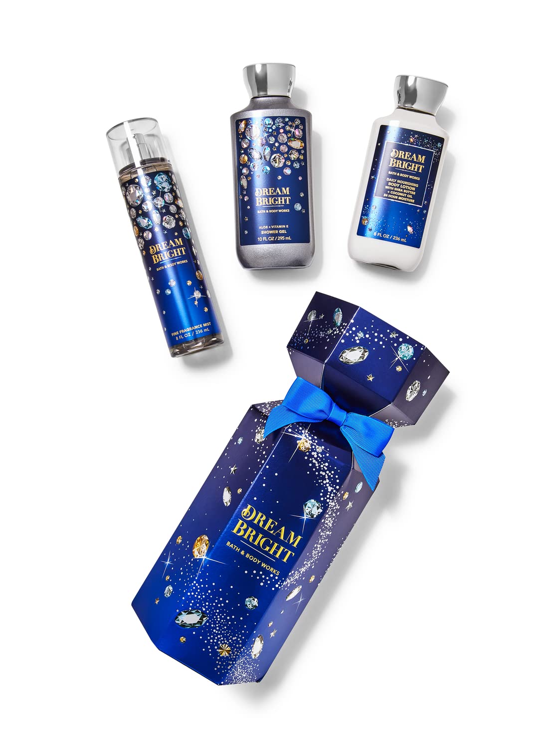 Dream Bright Gift Set - Moisturizing Body Lotion, Refreshing Shower Gel & Luxe Fragrance Mist | Bath & Body Works Collection | Perfect for Self-Care, Spa Days & Holiday Gifting