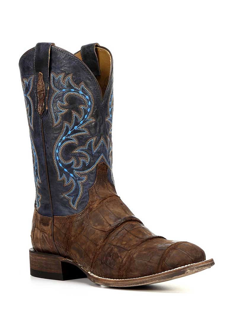Lucchese M4344 Men's Malcolm Giant Alligator Cowboy Boots in Brandy - Premium Western Boots for Rodeo, Country Dancing & Fashion