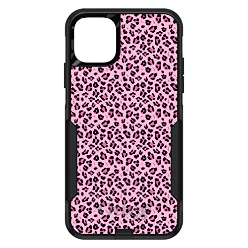 Black Pink Leopard Skin Spots On Black Case