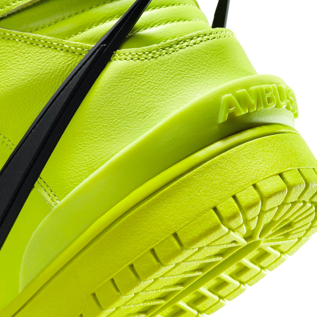 Nike x Ambush Dunk High Sneakers - Atomic Green, Black & Flash Lime Colorway | Men's & Women's Basketball Shoes for Streetwear & Casual Wear