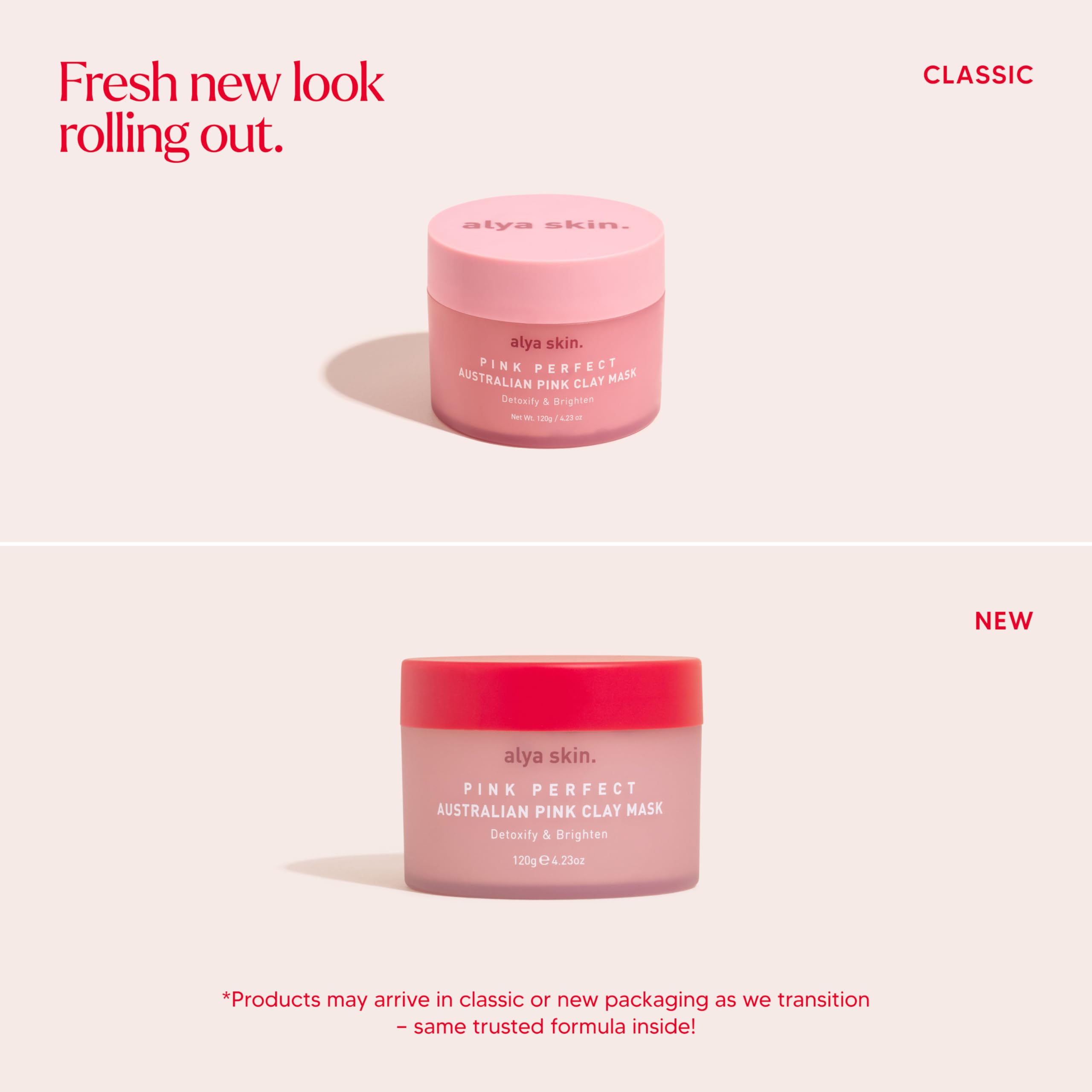 Alya Skin Pink Clay Mask - Purifying & Detoxifying Facial Mask for Glowing Skin | Best for Acne-Prone, Oily & Combination Skin | Use for Spa Day, Self-Care Routine & Skin Detox