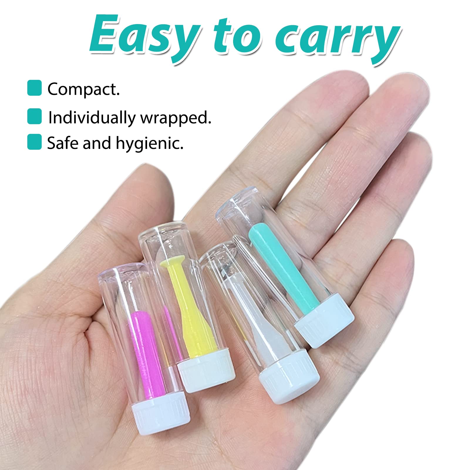 iTGOOS 4-Piece Silicone Contact Lens Inserter & Remover Set - Soft & Hard Daily Contact Lens Tool for Easy Application & Removal | Portable Travel Lens Kit for Home, Office & Outdoor Activities