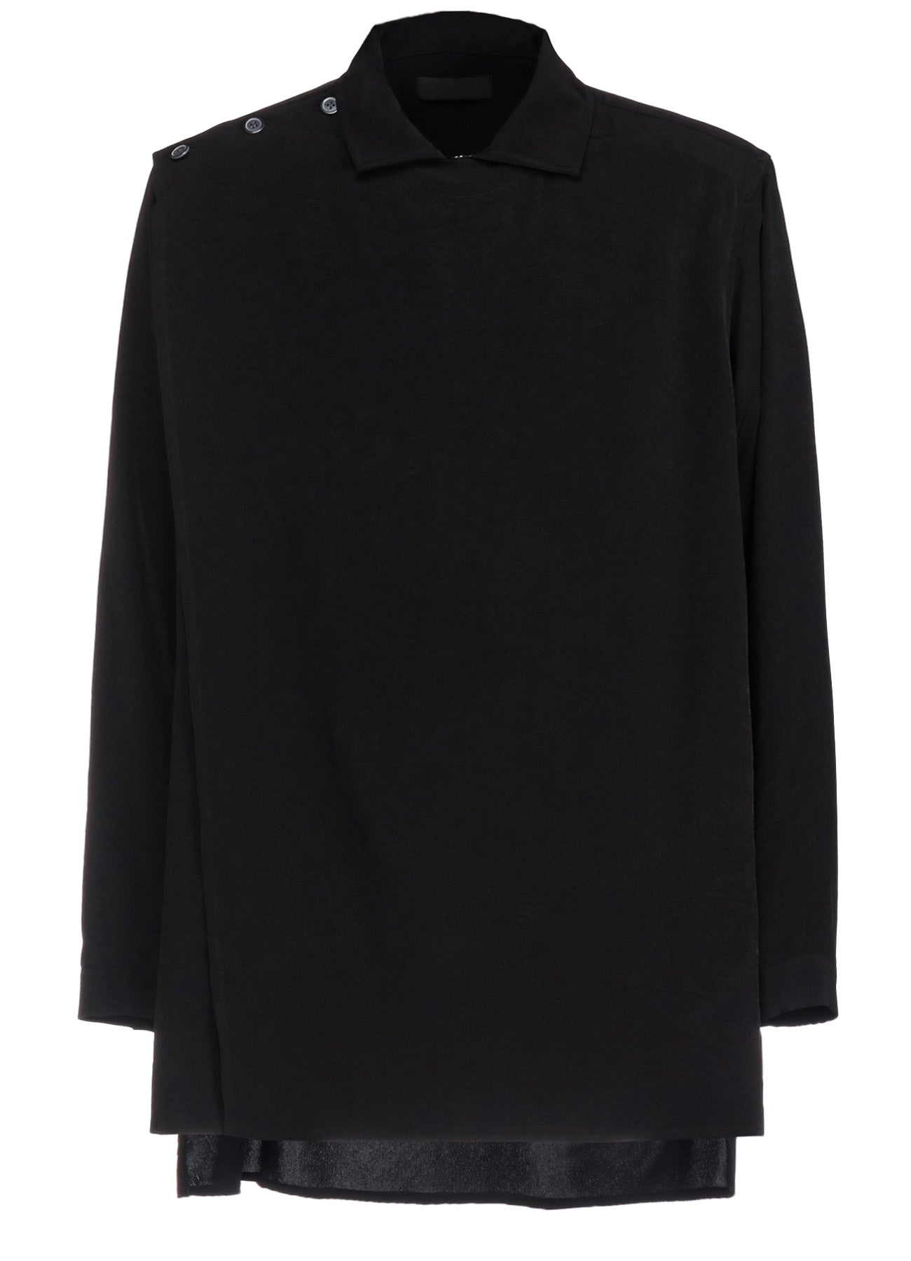 Elegant Crepe de Chine Front Layer Shirt for Women - Lightweight & Flowy Blouse for Casual Wear, Office & Special Occasions