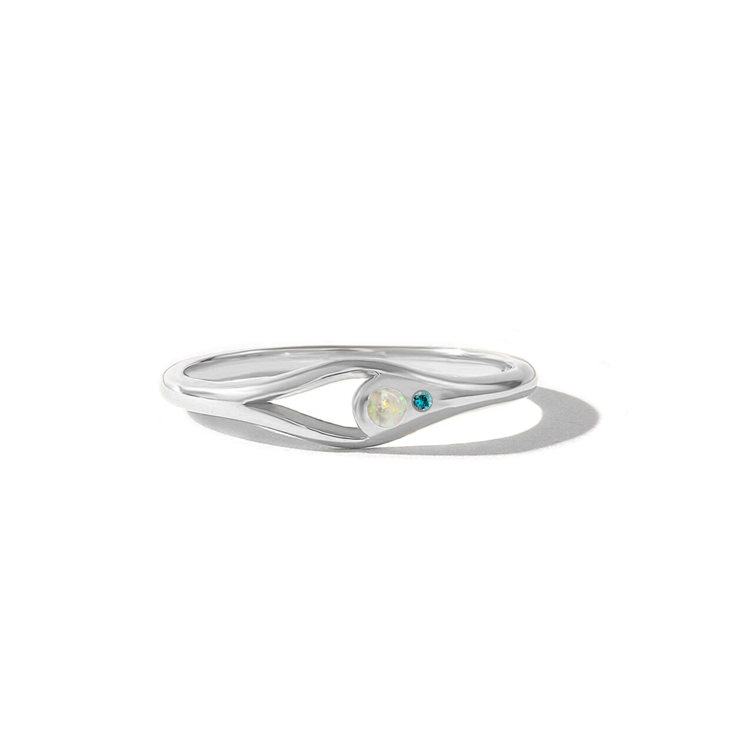 Birthstone Ashes Ring - Memorial Jewelry for Loved Ones - Personalized Cremation Keepsake for Women & Men - Perfect for Remembrance, Anniversaries & Special Occasions