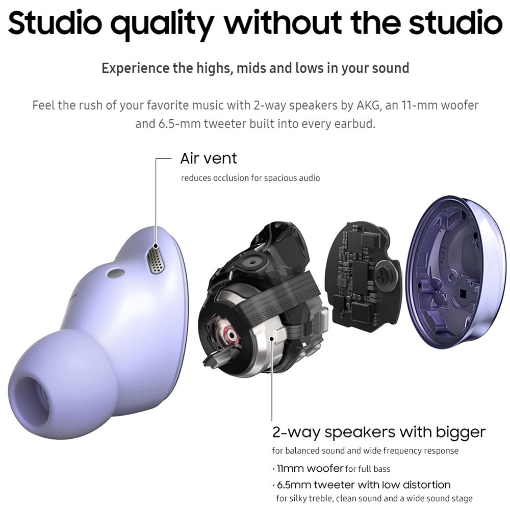 SAMSUNG Galaxy Buds Pro SM-R190 Wireless Bluetooth Earbuds with Active Noise Cancelling (ANC) for iOS & Android - Renewed Like New in Phantom Silver | Perfect for Workouts, Commuting & Travel