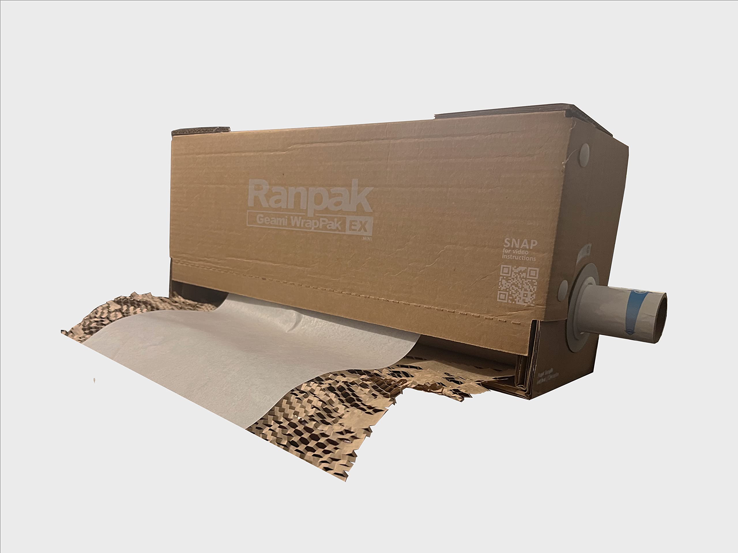 WrapPak Ex 750 Feet Expandable Honeycomb Cushion Wrap - Recyclable & Eco-Friendly Kraft Paper Packing Material for Shipping, Made in USA | Perfect for Protecting Fragile Items During Moving & E-Commerce Shipping