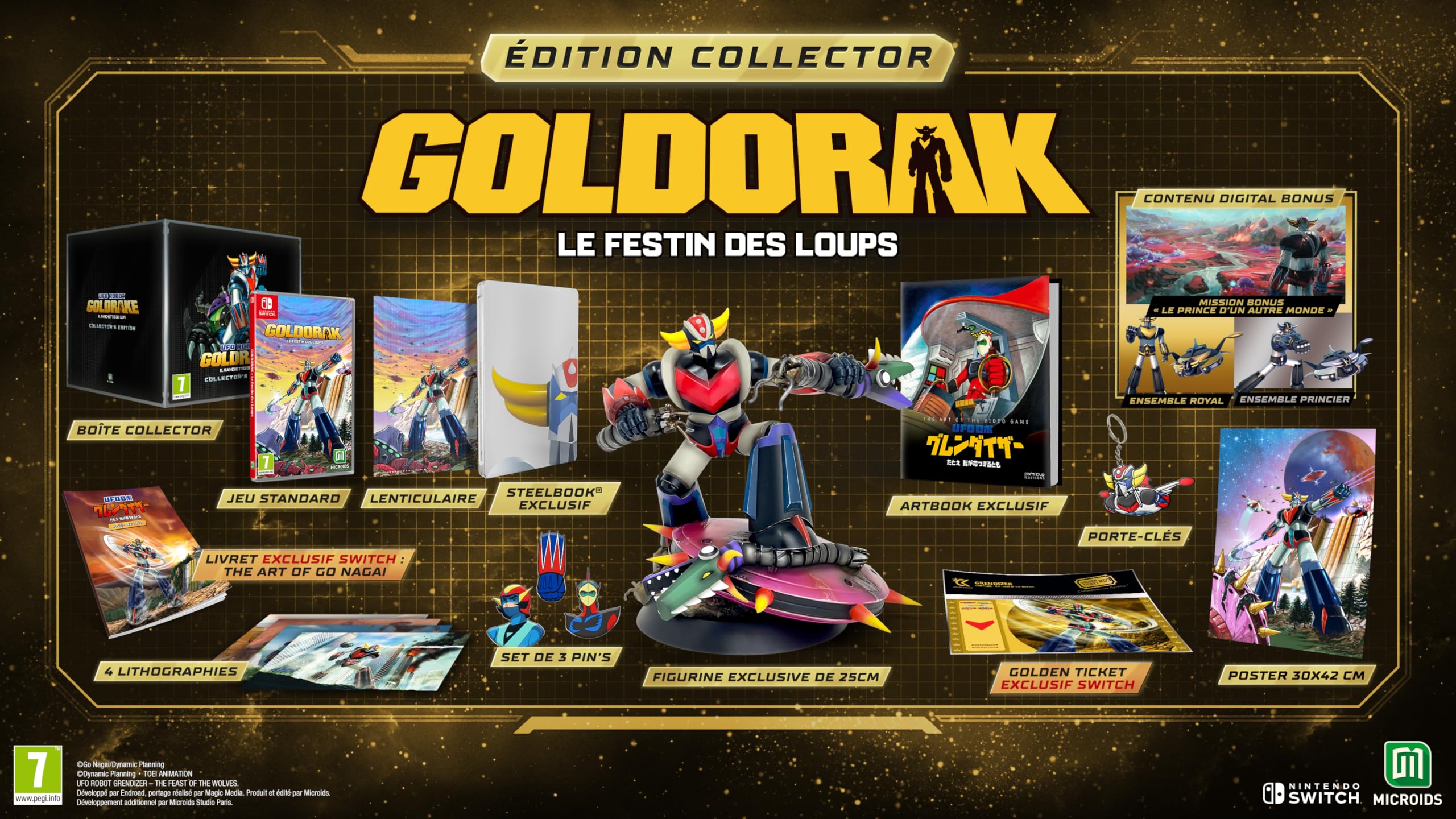 UFO Robot Goldorak: The Feast of the Wolves Collector's Edition for Nintendo Switch | Anime Action Game | Perfect for Anime Fans & Retro Gaming Collectors