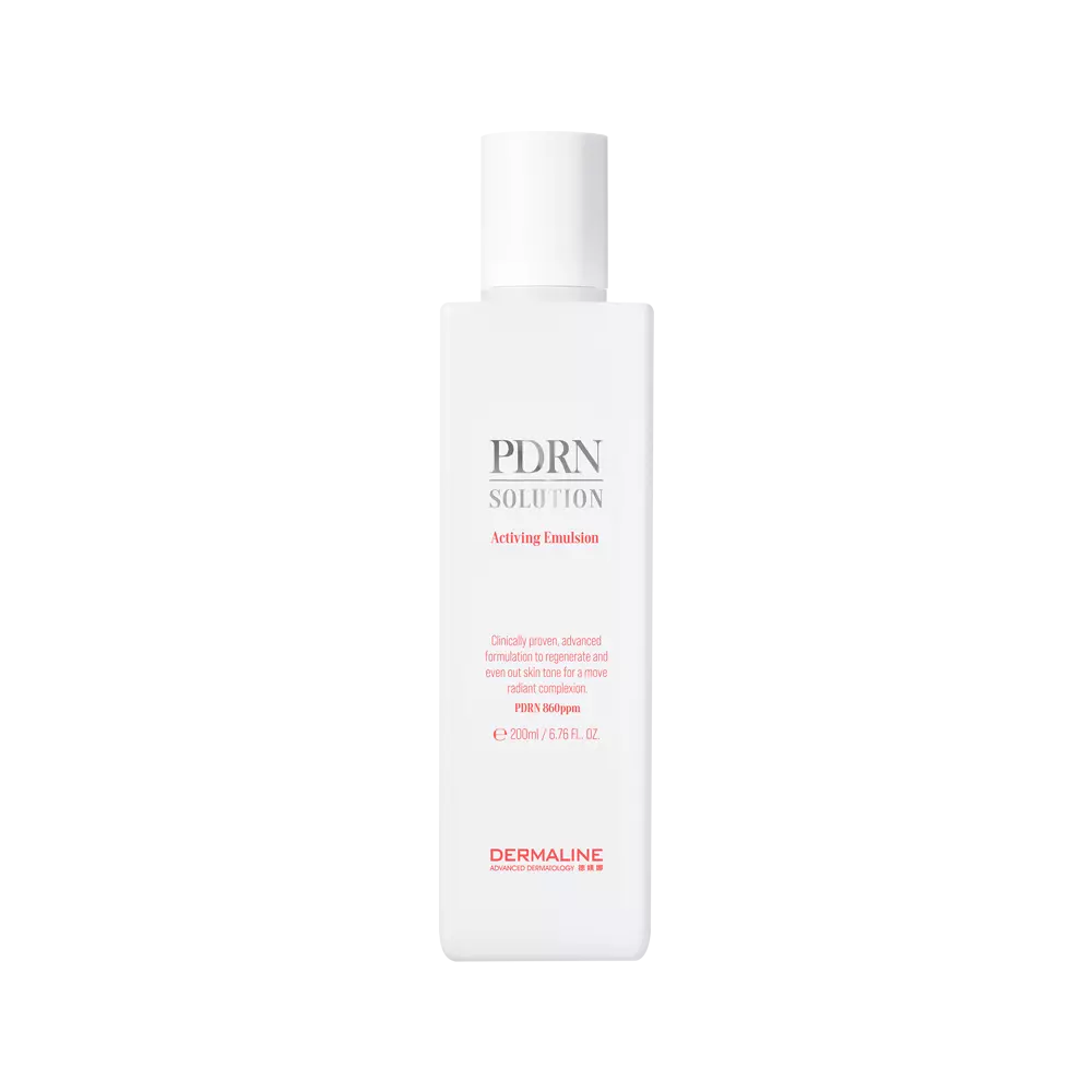 Dermaline PDRN Solution Activating Emulsion 200ml - Anti-Aging Skin Repair & Hydration for Face & Neck - Perfect for Daily Skincare Routine & Post-Procedure Recovery