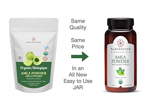 Organic Amla Powder (Indian Gooseberry) for Hair Growth & Skin Care - 200Gm | Natural Scalp Treatment & Edible Supplement | No Preservatives | Perfect for Smoothies, Face Masks & Hair Treatments