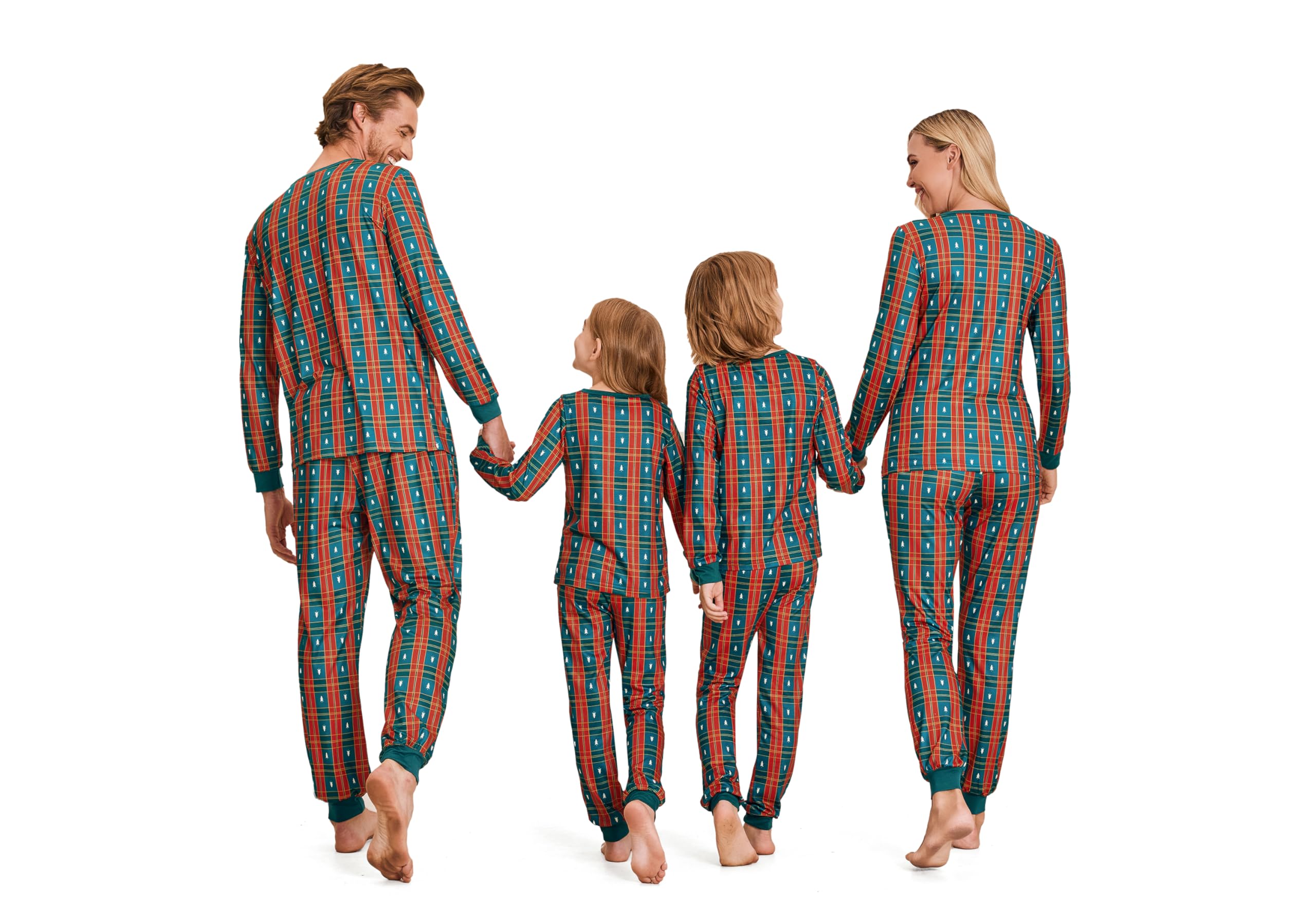 Ekouaer Family Matching Christmas Pajama Sets - Women's Men's Kids Holiday Sleepwear, Long Sleeve PJs for Cozy Winter Nights | Perfect for Family Photos, Christmas Morning & Festive Gatherings