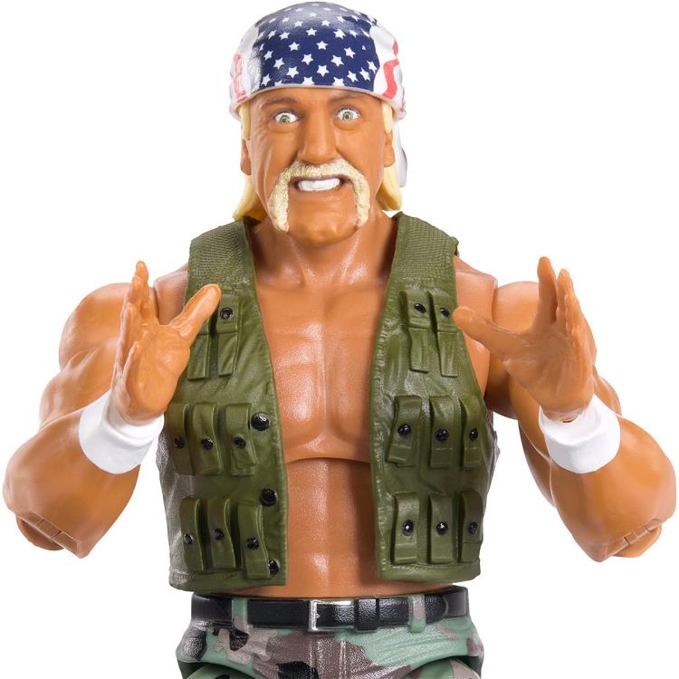 WWE Elite Collection Desert Storm Hulk Hogan Action Figure - Collectible Wrestling Toy for Fans & Display | Perfect for Home Decor, Gift Giving, and WWE Memorabilia Collections