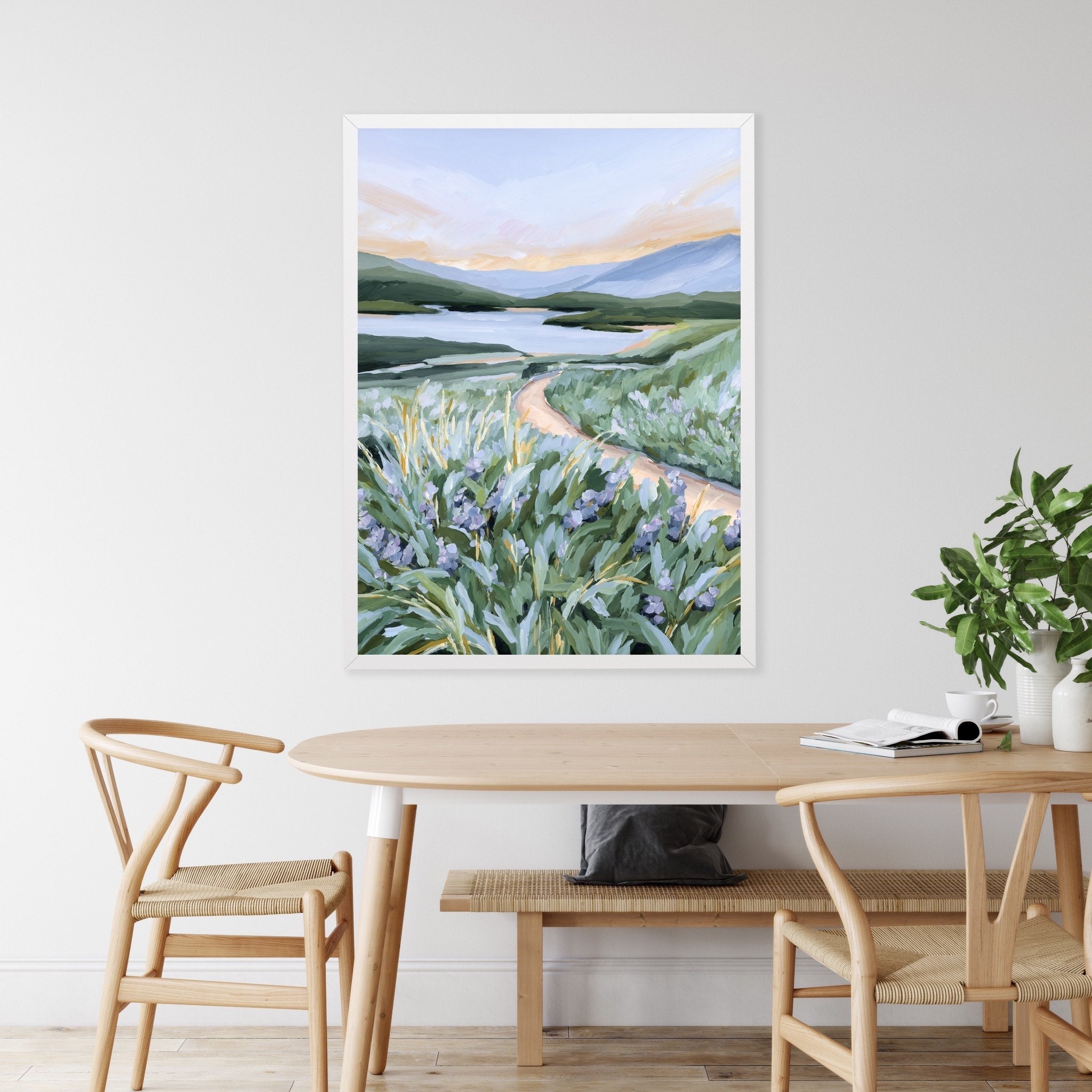 Among the Wildflowers Art Print - Vibrant Floral Wall Decor for Living Room, Bedroom & Office - Perfect Gift for Nature Lovers
