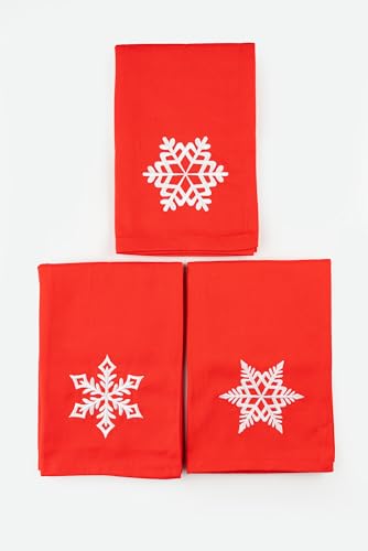 Snowflakes-red(pk 6)