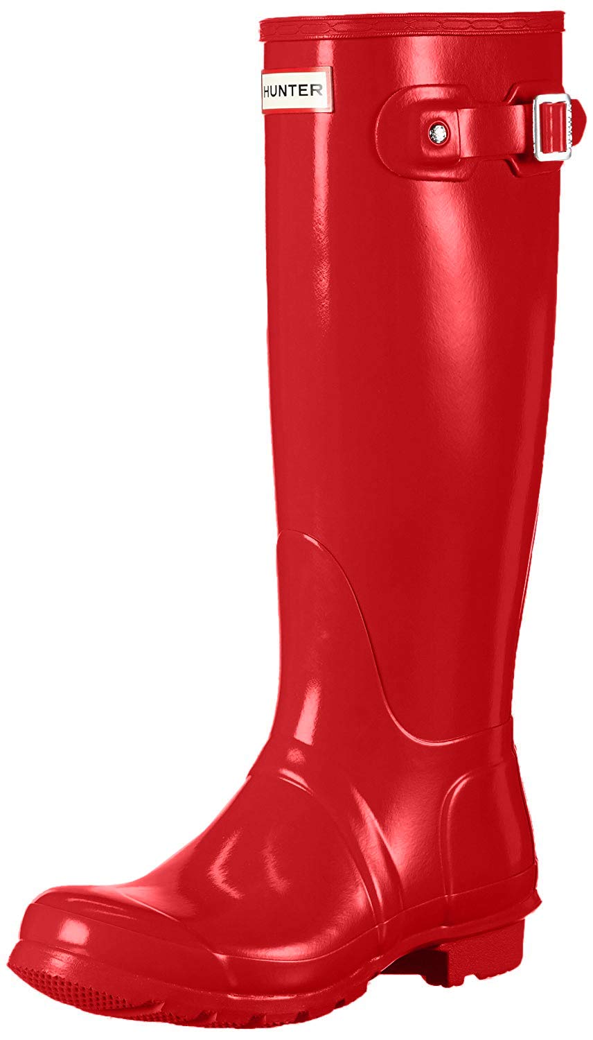 Women's Hunter Original Tall Gloss Rain Boots - Waterproof Winter Snow Boots for Women, Festival & Outdoor Activities