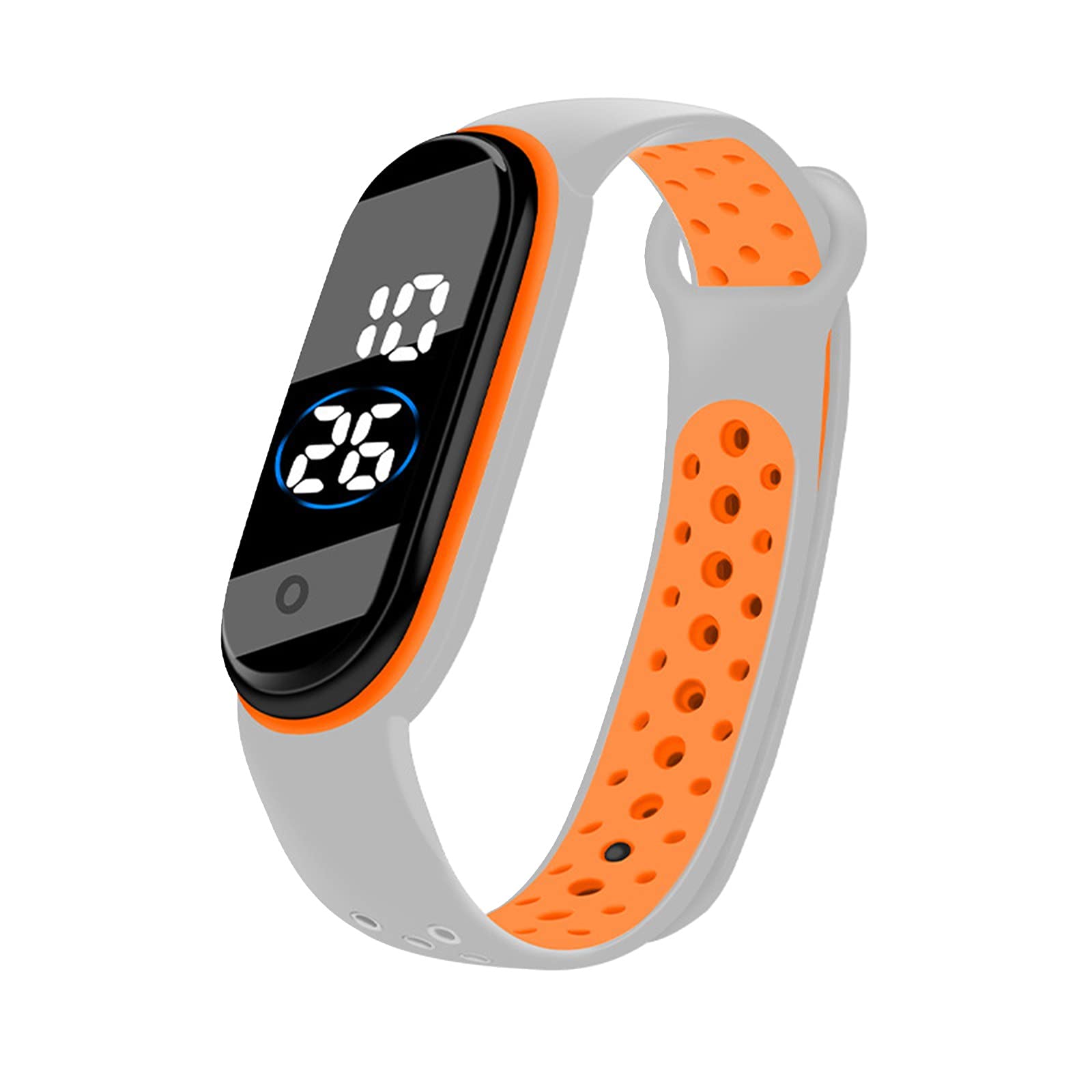 Digital LED Sports Watch for Men & Women - Unisex Silicone Strap Fitness Tracker with Stopwatch - Waterproof Electronic Watch for Adults, Kids & Students | Perfect for Running, Gym Workouts & Outdoor Activities