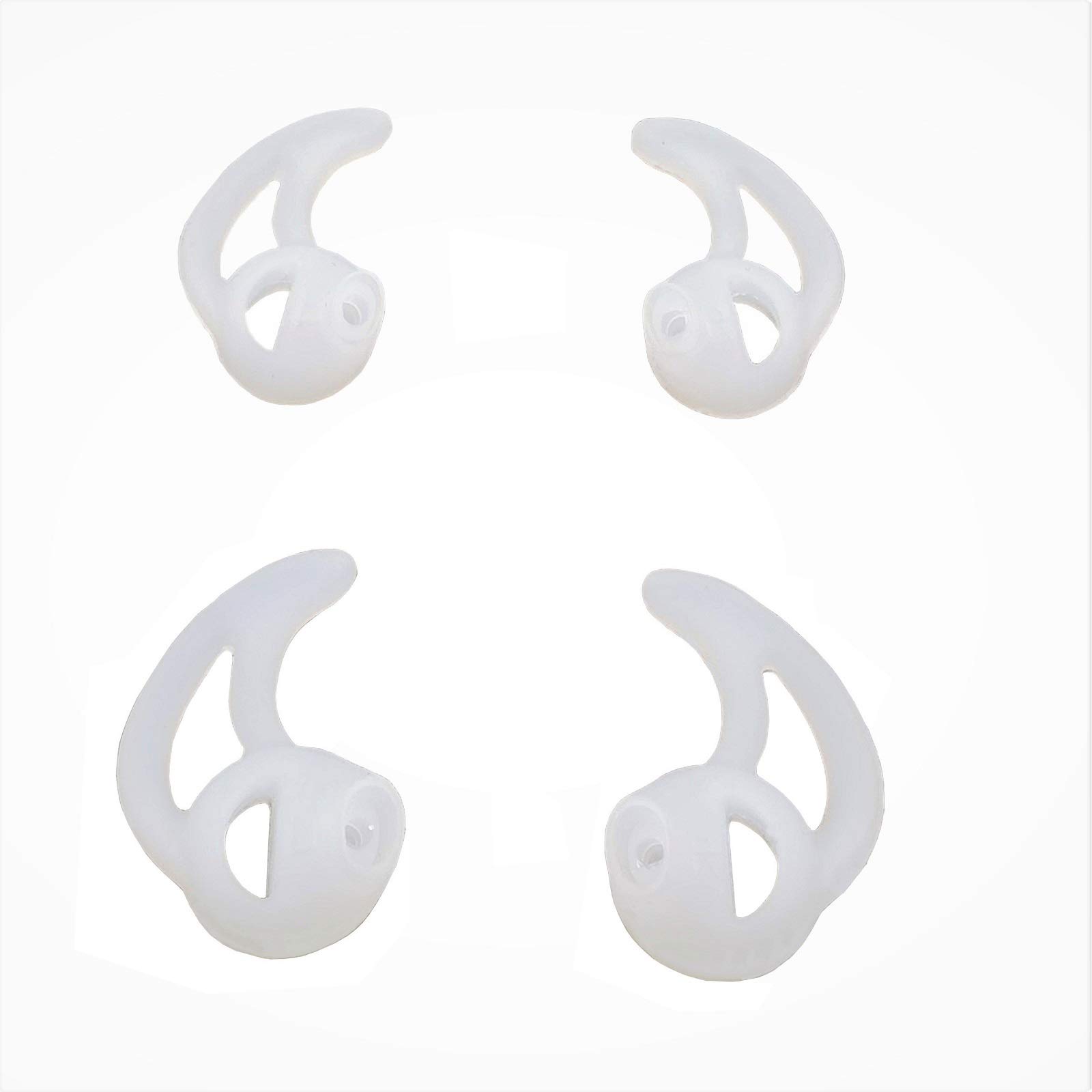 Premium Silicone Fin Ear Mold for Two-Way Radio Earpiece Replacement - Surveillance & Police Headset Earbud Tips (2 Pairs - Large & Small Sizes) | Secure Fit for Law Enforcement, Security & Communication Professionals