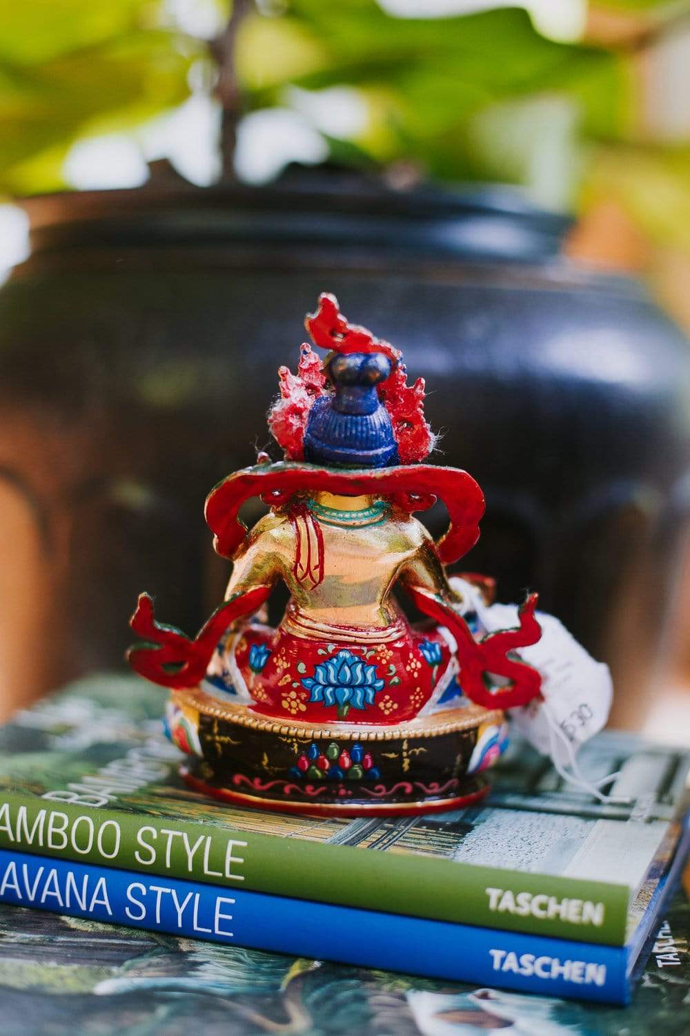 Hand Painted Jambhala Statue - Tibetan Buddhist Wealth Deity Figurine for Home Altar & Meditation | Perfect for Spiritual Decor, Feng Shui & Gift Giving