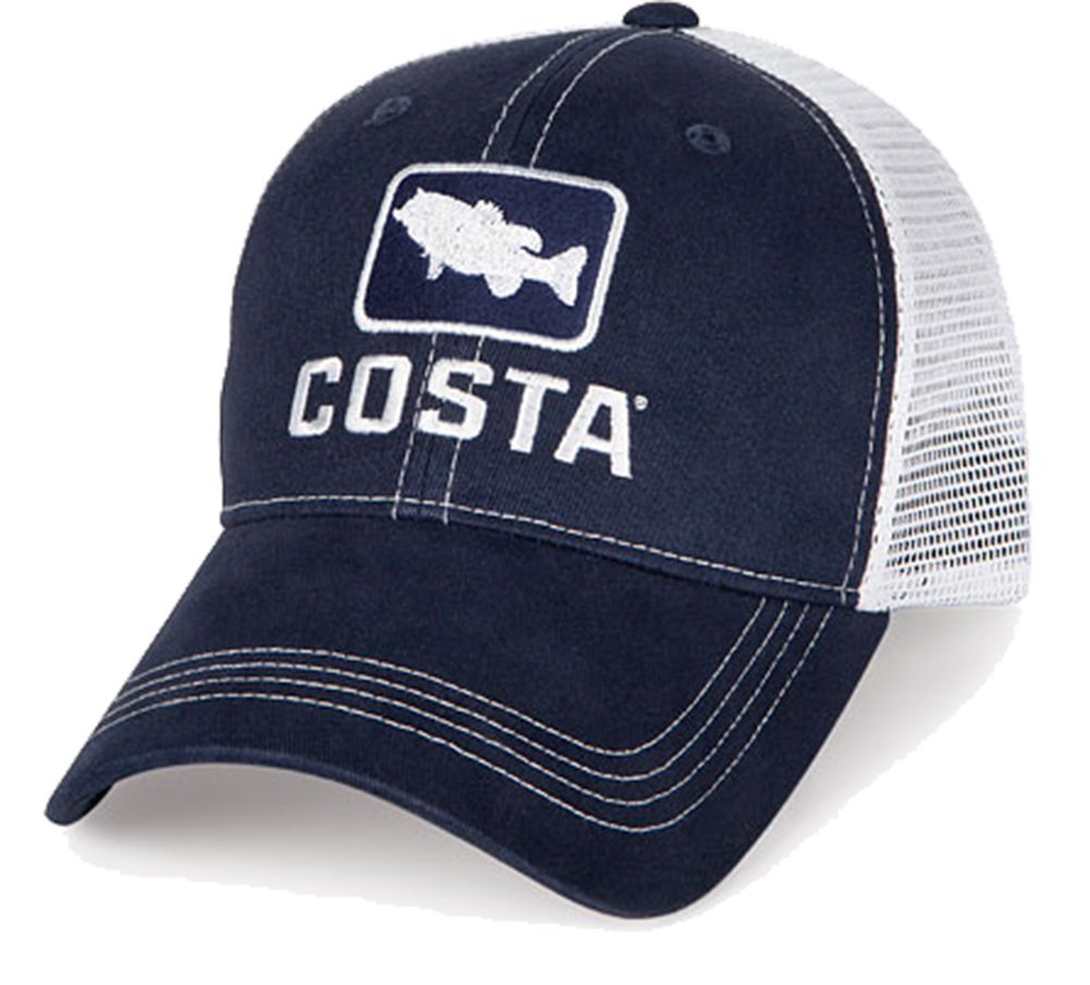 Costa Del Mar Tuna Trucker Hat - Adjustable Mesh Back Baseball Cap for Fishing & Outdoor Activities