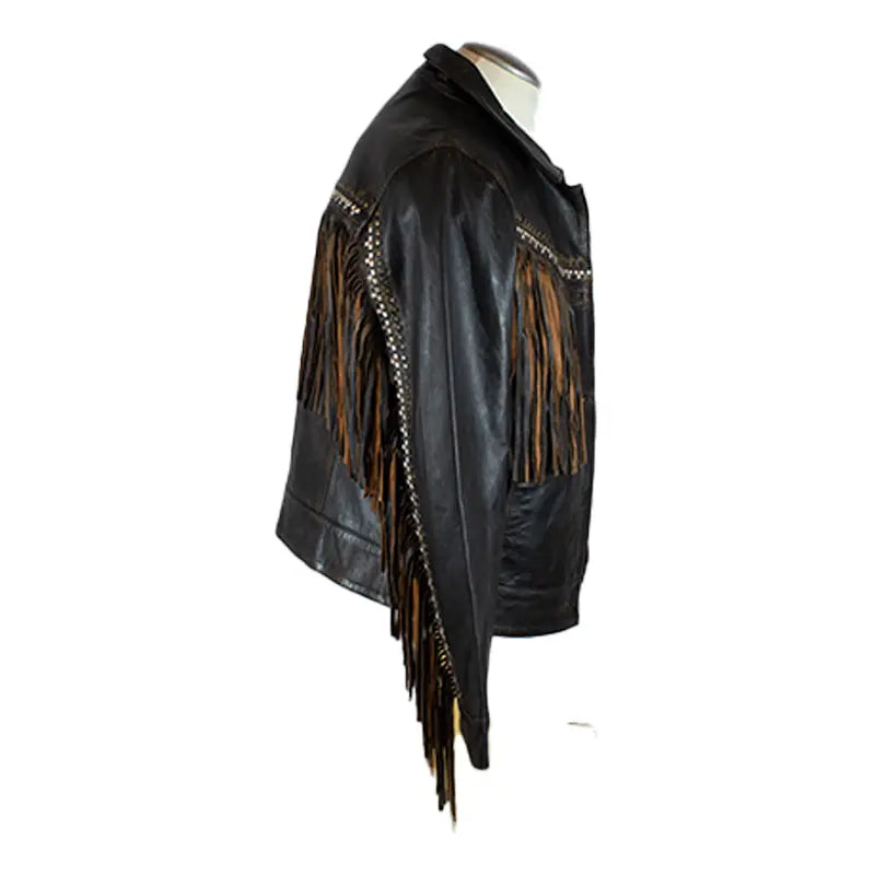 BOL Women's Fringed Western Button Up Jacket - Stylish Cowgirl Denim Shirt for Country Music Festivals & Rodeo Events