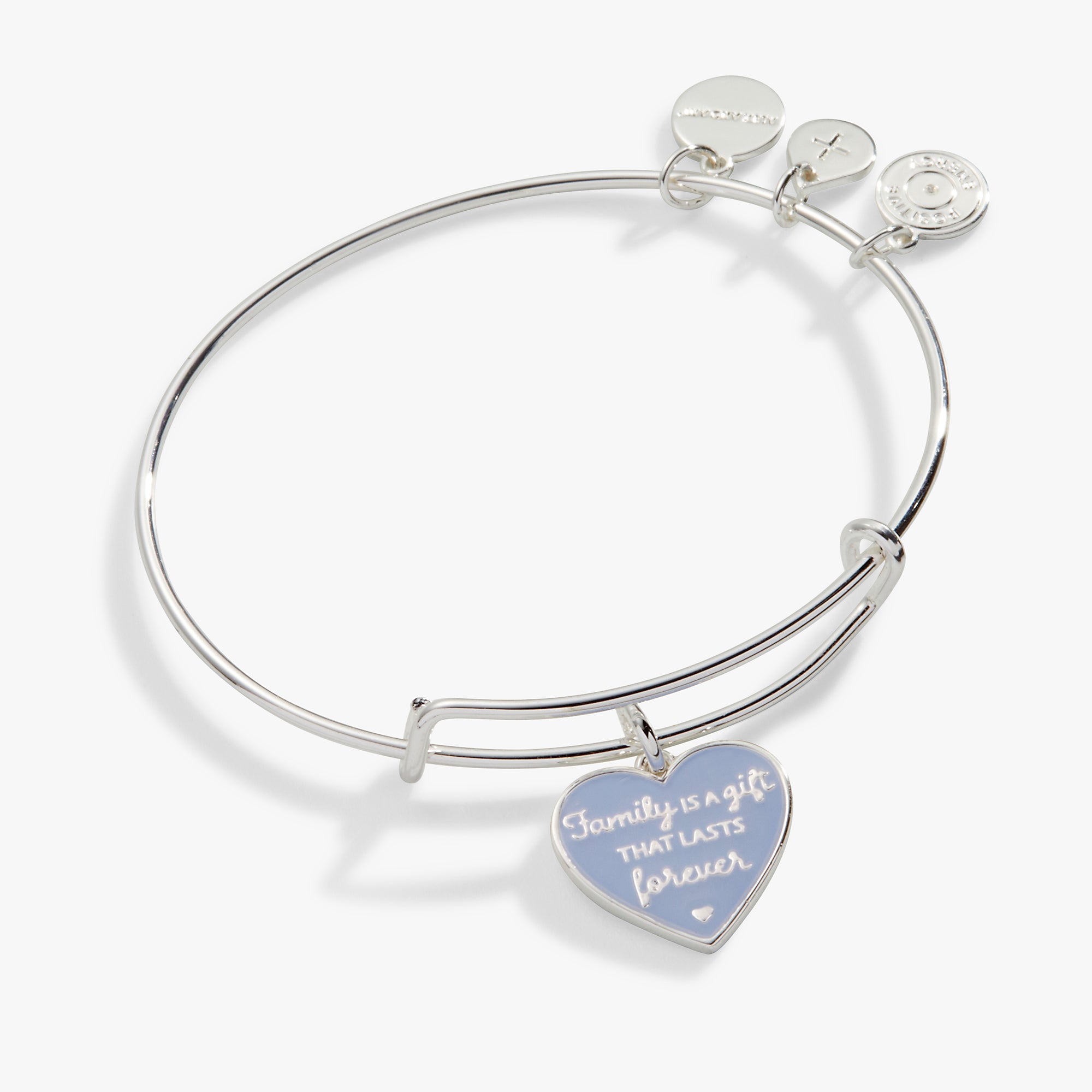 Family is a Gift That Lasts Forever Charm Bangle - Sterling Silver Engraved Bracelet for Women, Meaningful Gift for Mom, Sister, Daughter | Perfect for Birthdays, Anniversaries & Mother's Day