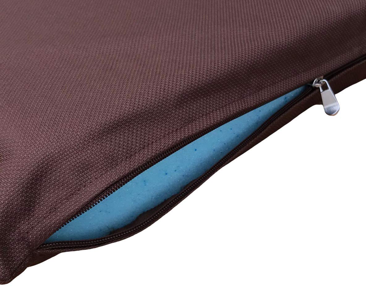 Premium High-Density Gel-Infused Memory Foam Dog Bed - Orthopedic Support with Waterproof All-Weather Cover (45