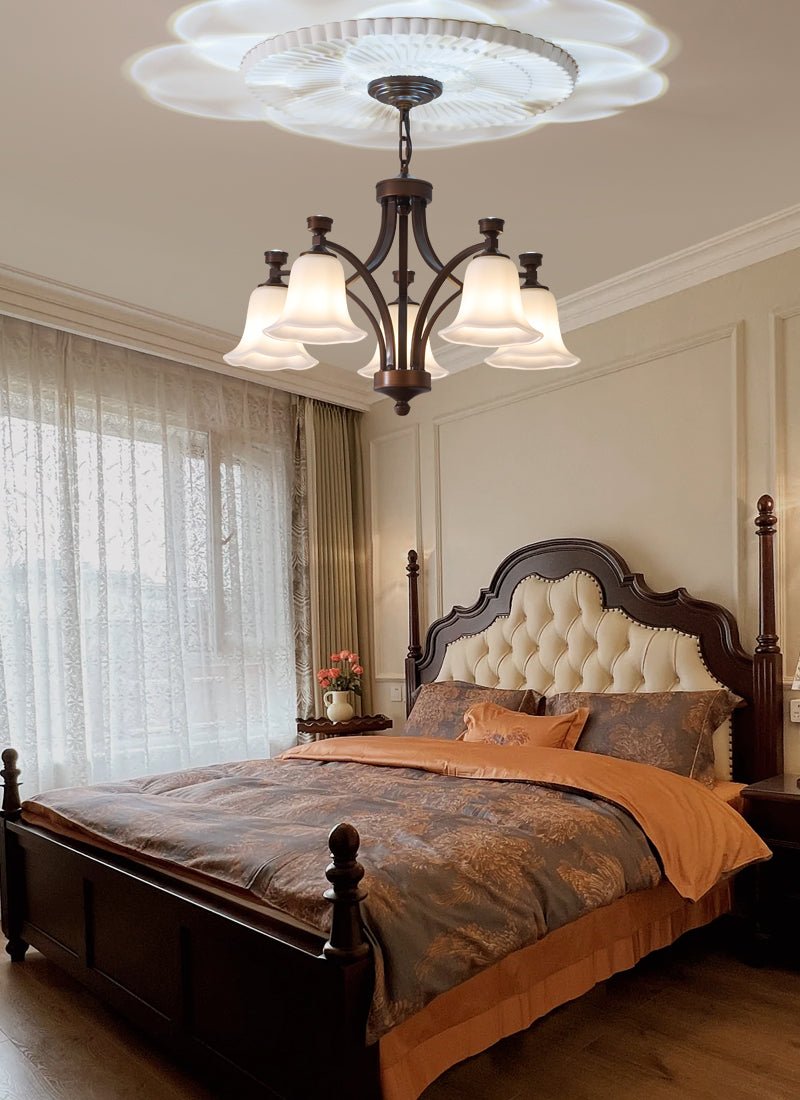 Lucian Bell Chandelier - Elegant Crystal Ceiling Light Fixture for Dining Room, Bedroom & Living Room | Modern Home Decor Lighting