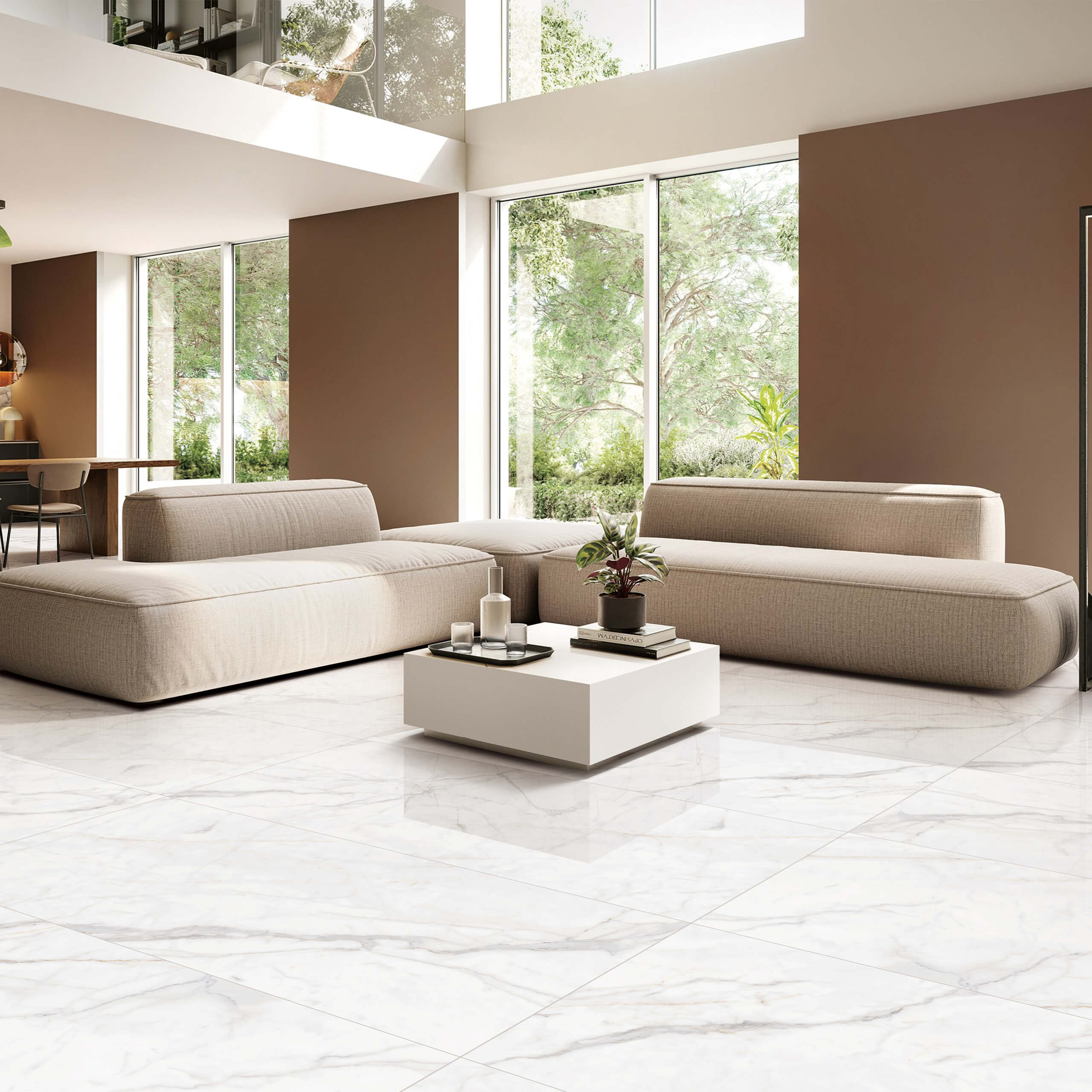 Premium Polished White Marble Jade Tile 1500x750mm - Elegant Flooring & Wall Covering for Luxury Homes, Hotels, and Commercial Spaces
