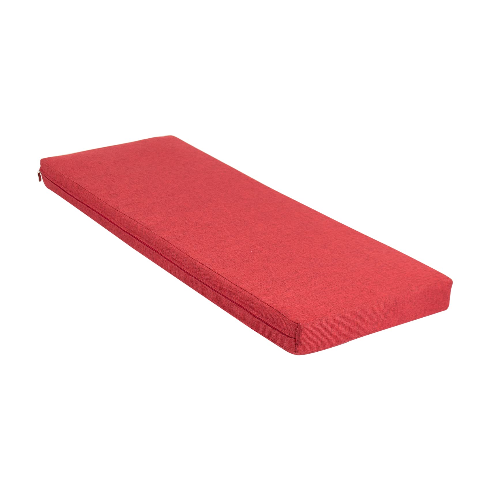Premium Bench Cushion - Ultra Soft & Comfortable Outdoor/Indoor Seat Cushion with UV Protection - Water Resistant Patio Swing Pillow for Garden, Porch, Deck (Red, 59.1x17.7x1.96 Inches) - Perfect for Lounging, Relaxing & Outdoor Entertaining