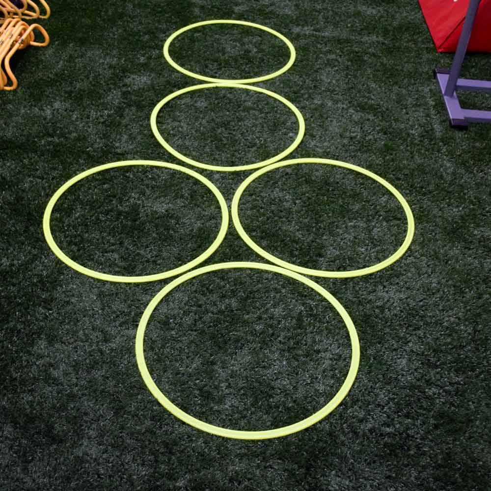 XLR8 Agility Rings - Speed Training Cones for Soccer, Football & Fitness Drills - Perfect for Athletes, Kids & Outdoor Sports Practice