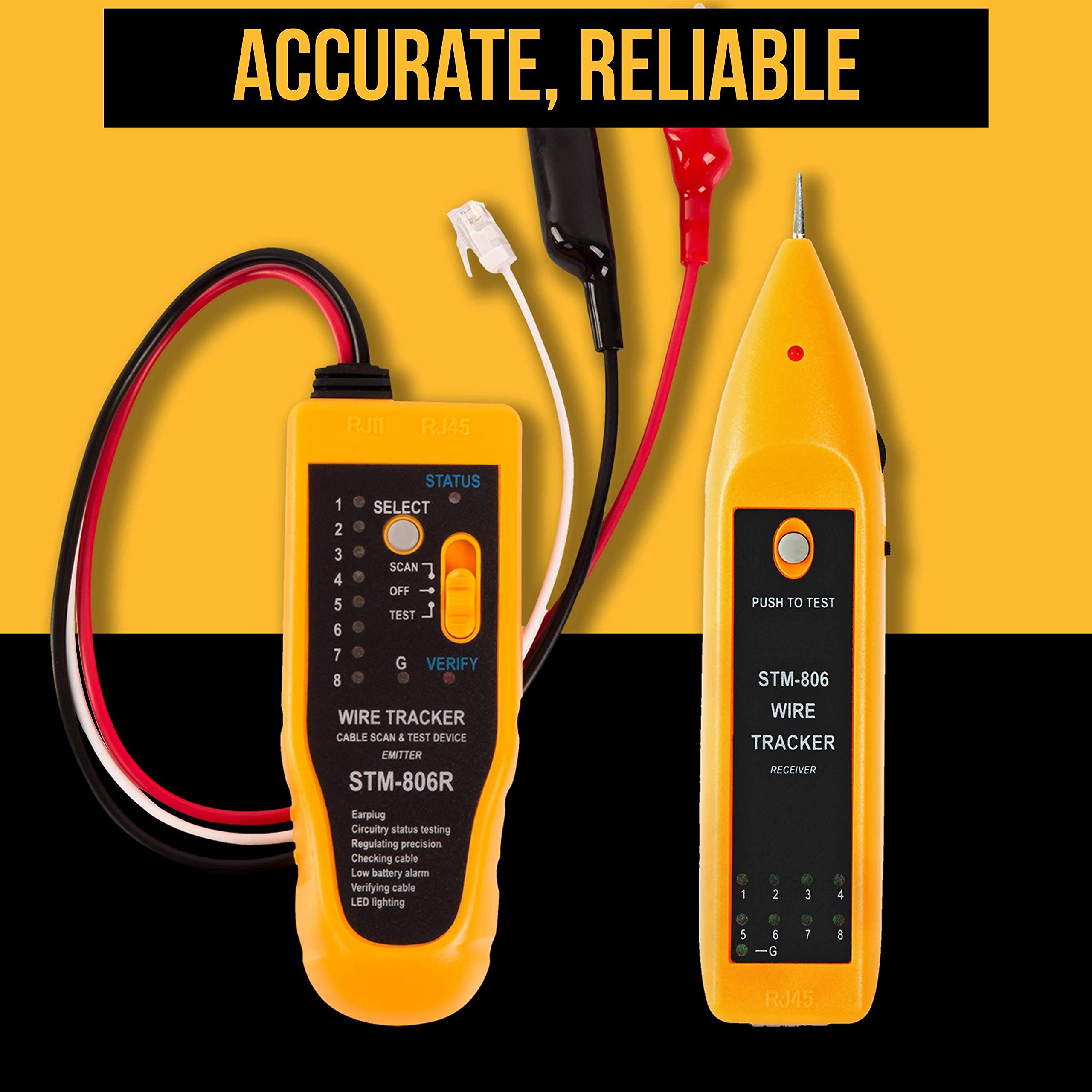 15 in 1 Network Repair Tool Kit with Crimping Tool, LAN/Ethernet/Cat5/Cat6 Cable Tester & Wire Stripper | Includes 10 Pack CAT6 UTP Booted 3ft Blue Cables | Perfect for IT Professionals, Network Installers & DIY Home Networking Projects