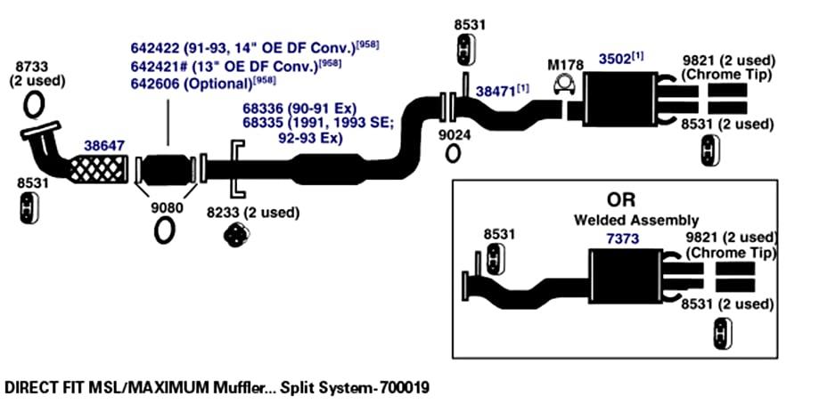 AP Exhaust Pipe 38471 - High Performance for Cars & Trucks