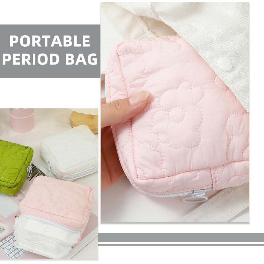 iplusmile 2-Pack Storage Bags for Sanitary Pads - Reusable Organizer Pouch for Feminine Hygiene Products, Nursing Pads & Cosmetics - Perfect for Travel, Gym & Daily Essentials Organization