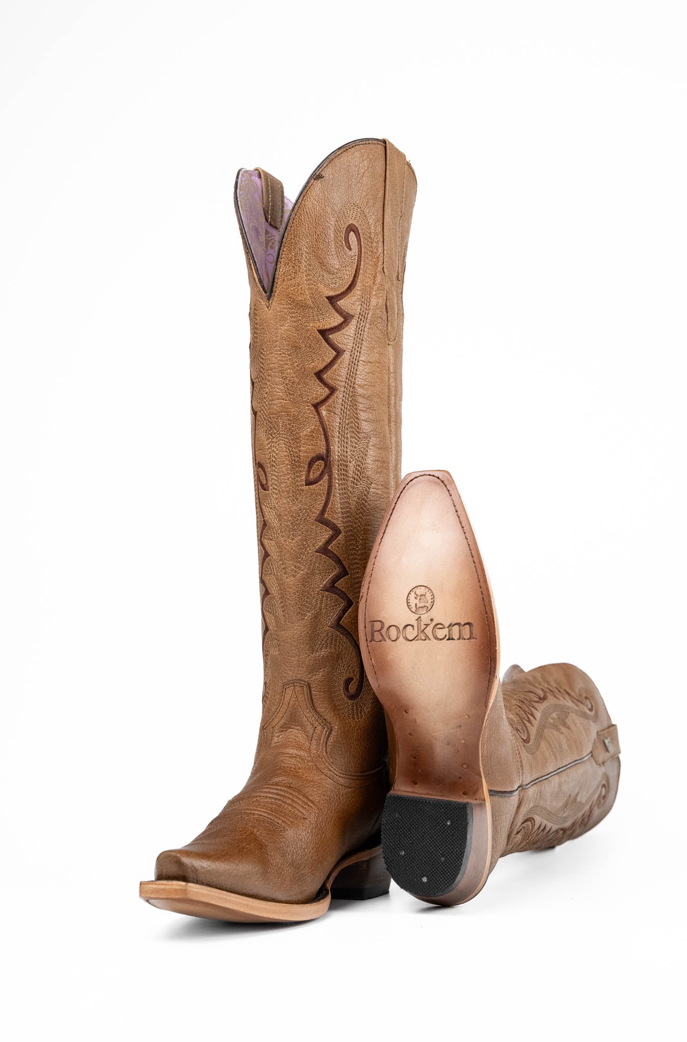 Victoria Women's Tall Snip Toe Cowgirl Boots - Western Riding Boots for Country Dancing, Rodeo & Fashion Outfits