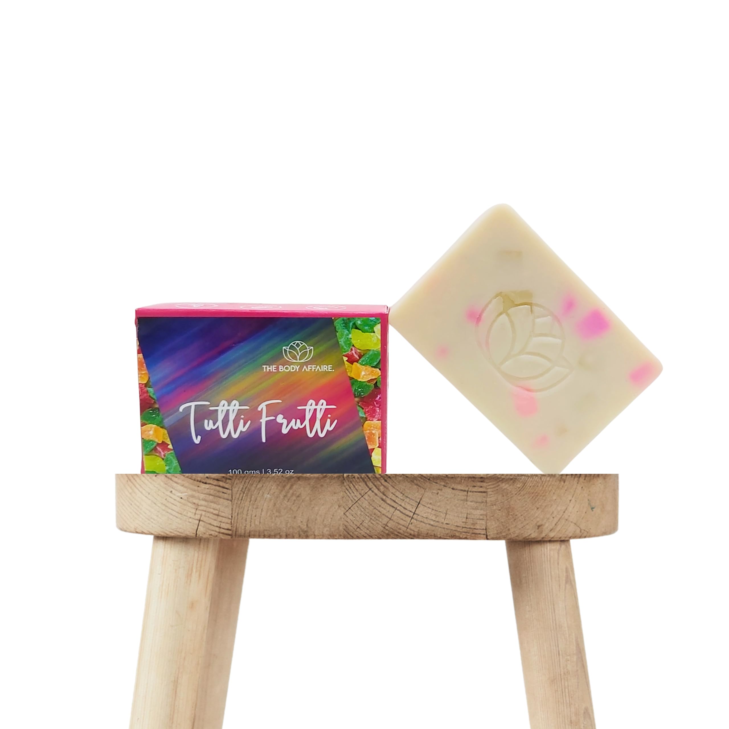 FORGANIK Handmade Natural Soap by The Body Affaire - 100g Tutti Frutti Scented Bar Soap for Face & Body - Perfect for Gifts, Spa Days & Sensitive Skin Care