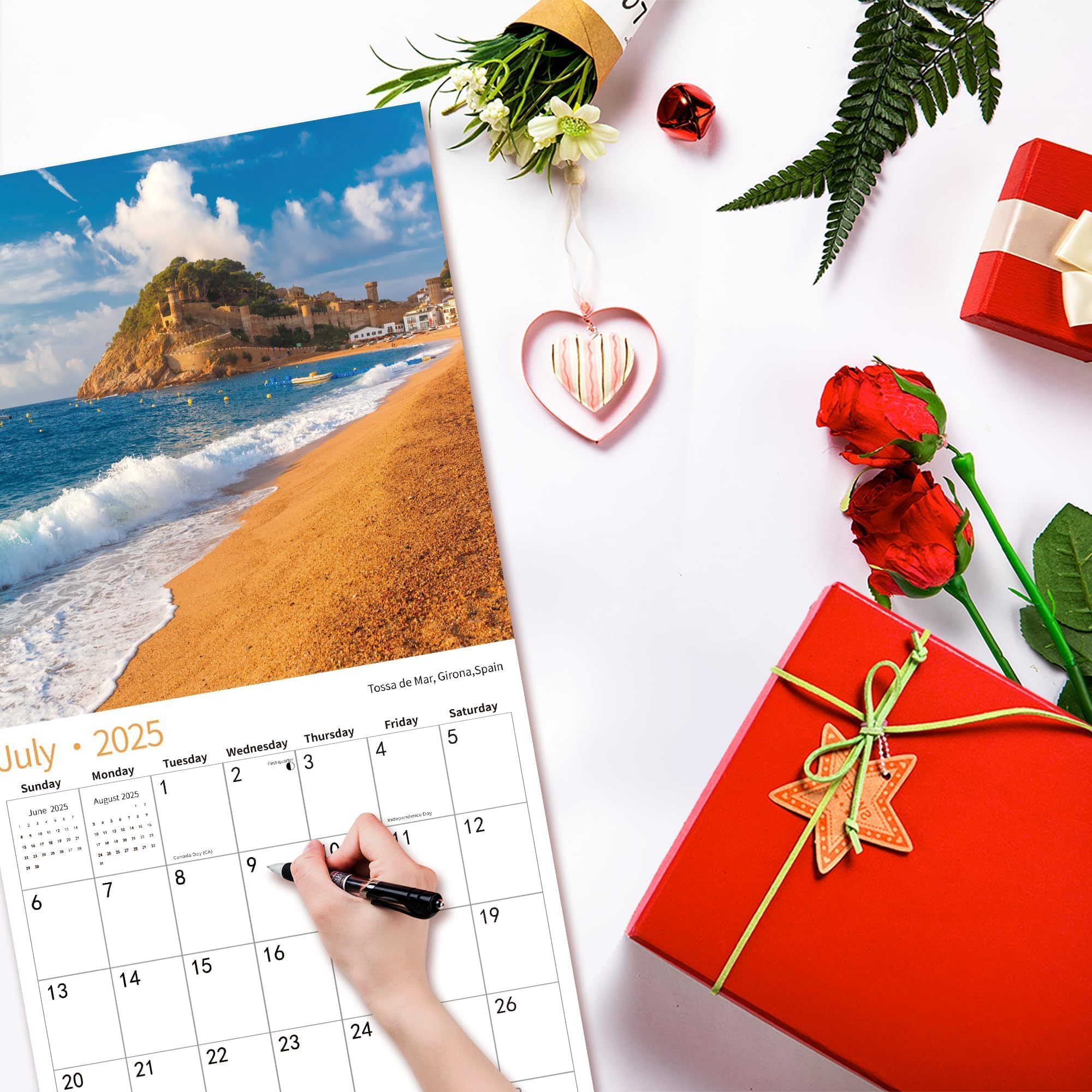 2025-2026 Wall Calendar with Beach Theme | 12