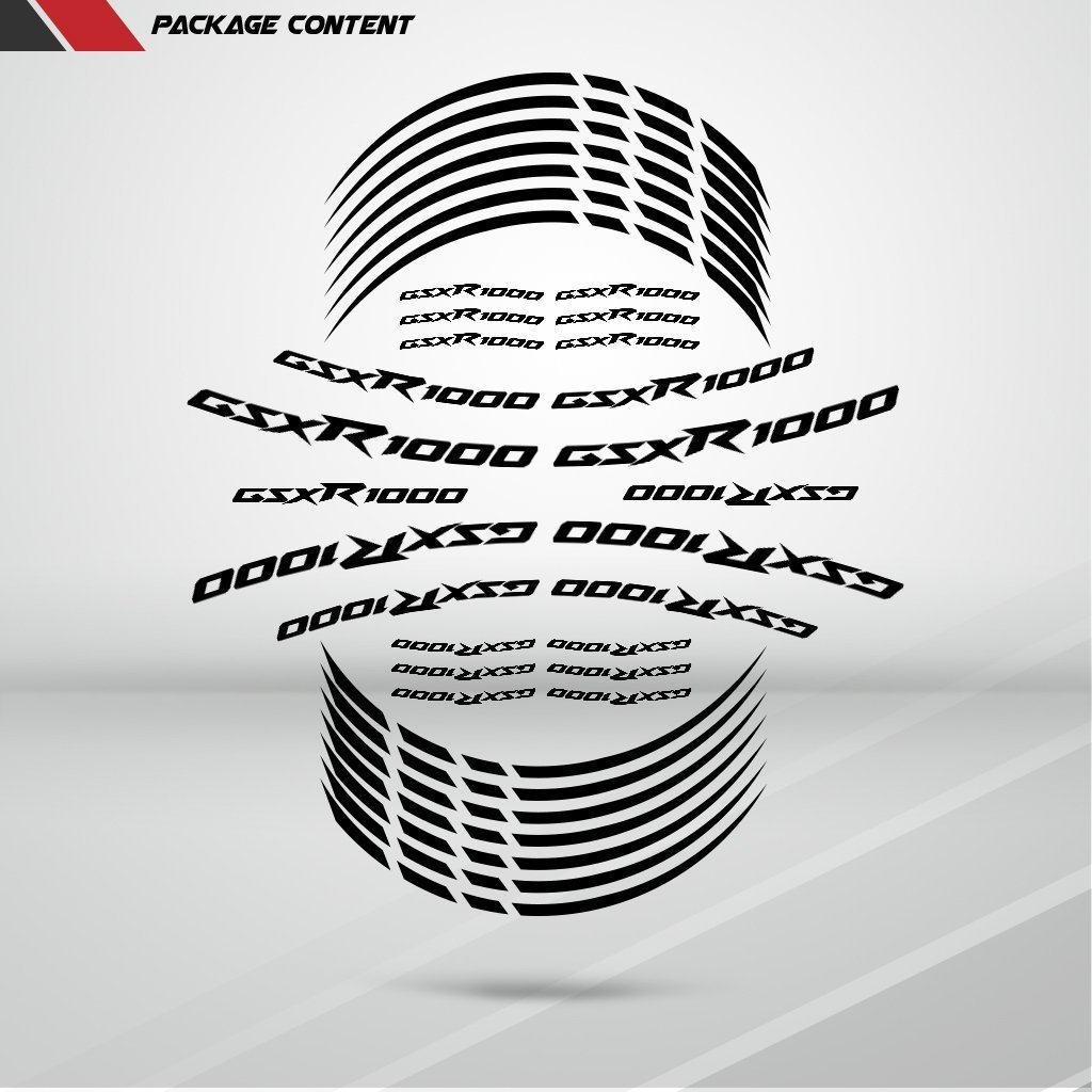 Reflective Silver Motorcycle Rim Wheel Decal Stickers for Suzuki GSXR 1000 - High Visibility Safety Accessories for Night Riding & Custom Bike Styling