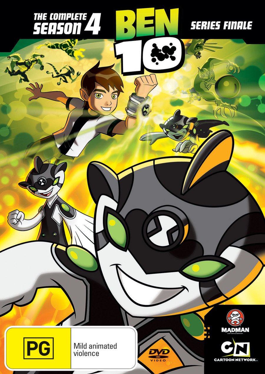 Ben 10 Season 4 Complete DVD Set - Action-Packed Alien Adventures for Kids | Perfect for Birthday Gifts & Family Movie Nights