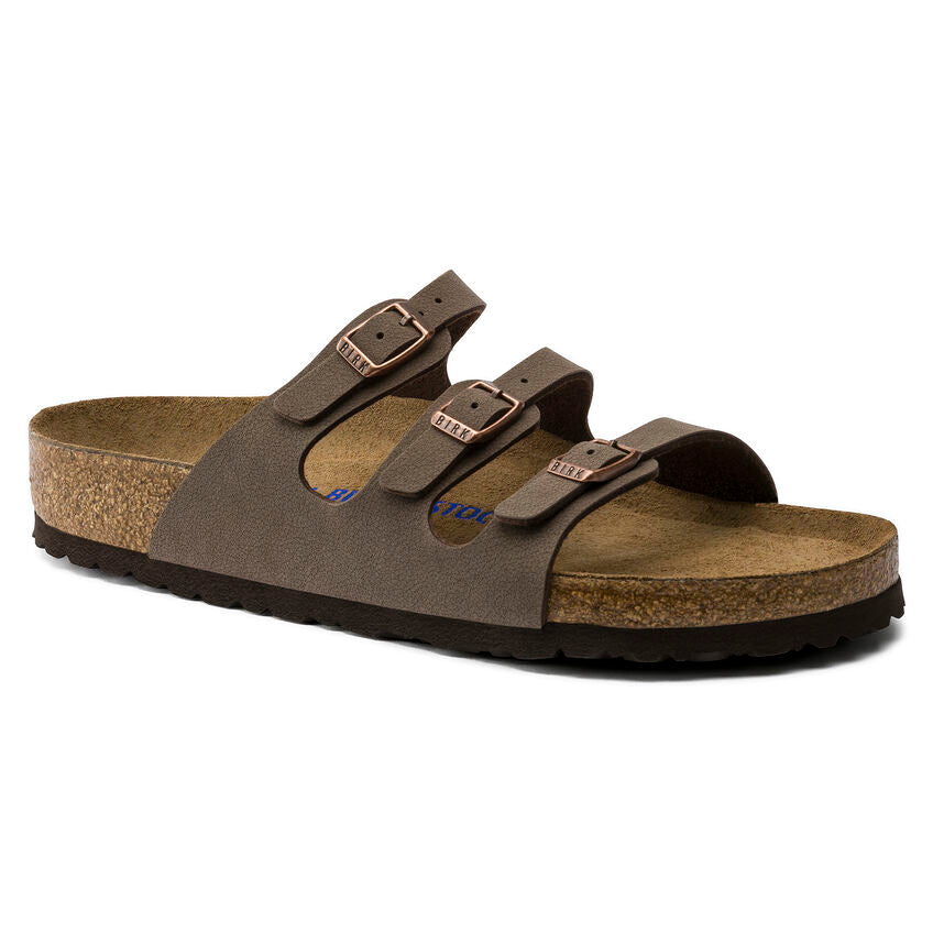 Women's Florida Birkenstock Soft Footbed Sandals in Mocca - Comfortable Casual Shoes for Walking, Beach & Summer Outfits