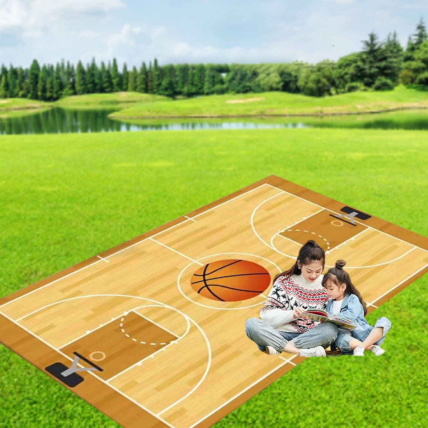 **Kids Soccer Rug - Non-Slip Football Field Playmat for Boys & Girls Bedroom, Nursery, or Playroom - 4x6 ft Green Sports Carpet for Indoor Games, Living Room Decor, and Children's Activity Area**