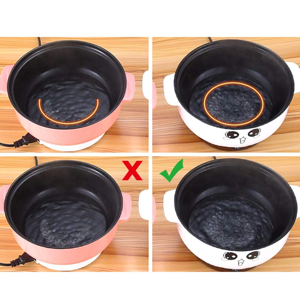 4-in-1 Electric Skillet & Hot Pot Cooker - Non-Stick 3.6L Mini Electric Cooker (26cm, Serves 3-4) - Perfect for Dorm Cooking, Small Kitchens & Quick Meals