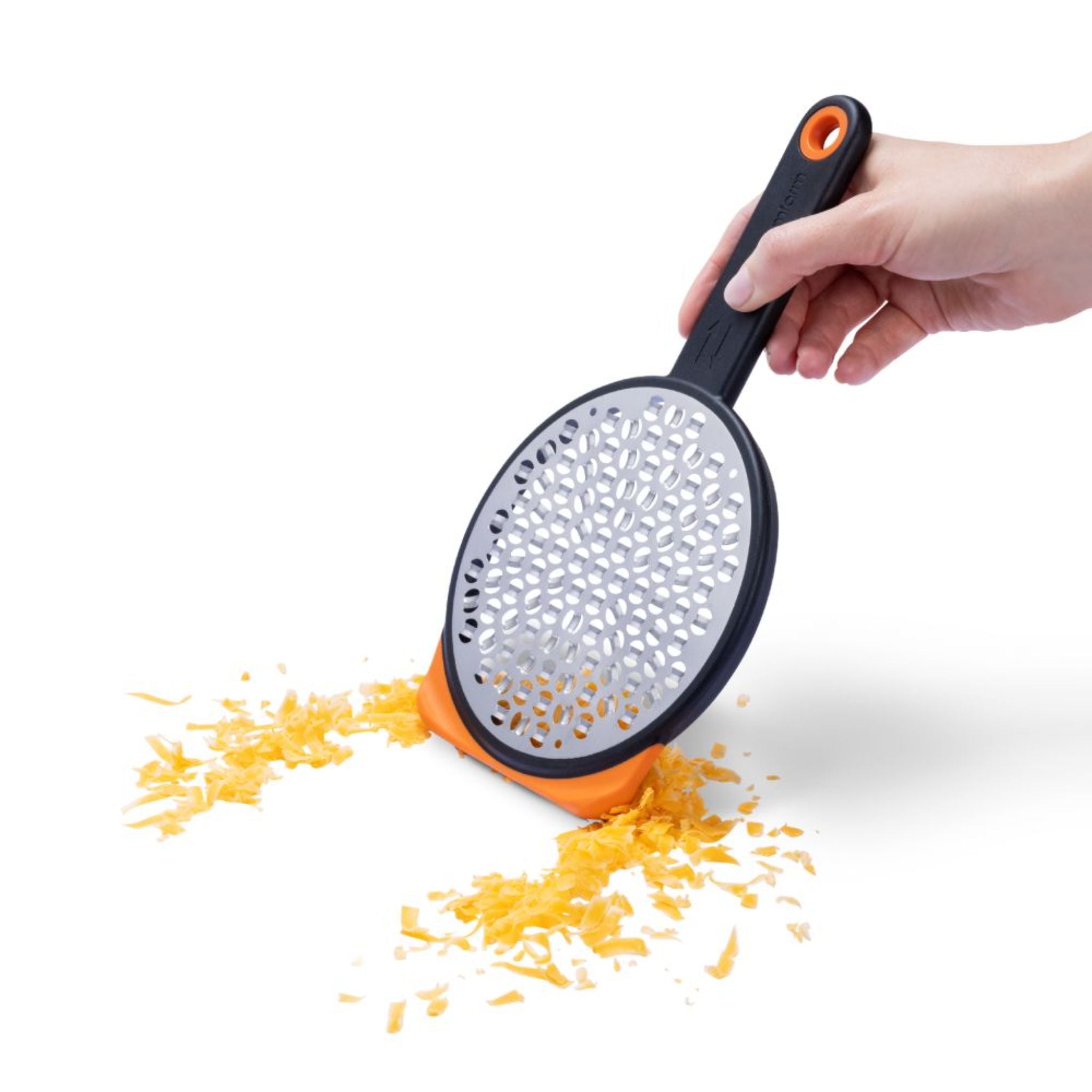 DreamFarm Stainless Steel & PP Coarse Grater - Heavy Duty Kitchen Cheese Grater with 4 Sided Grating Options - Perfect for Cheese, Vegetables, Chocolate & More - Ideal for Home Cooking, Baking & Meal Prep (SH DFOG3352)