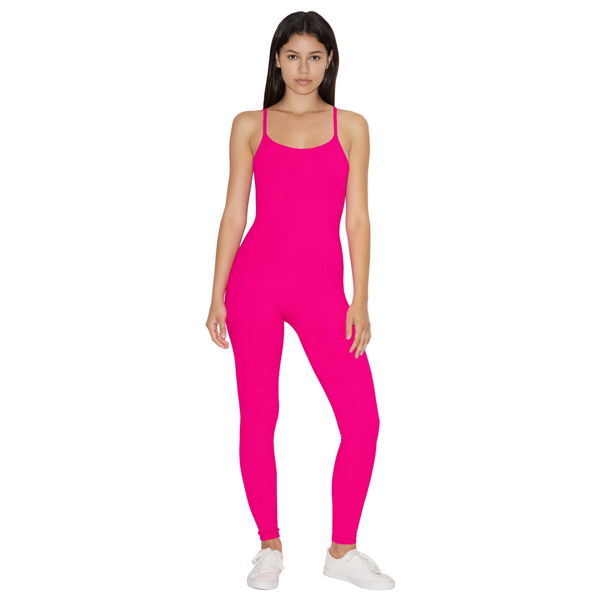 American Apparel Women's Sexy Spaghetti Strap Bodysuit - Stretchy One-Piece Catsuit for Clubwear, Date Night & Layering | Plus Size Options Available