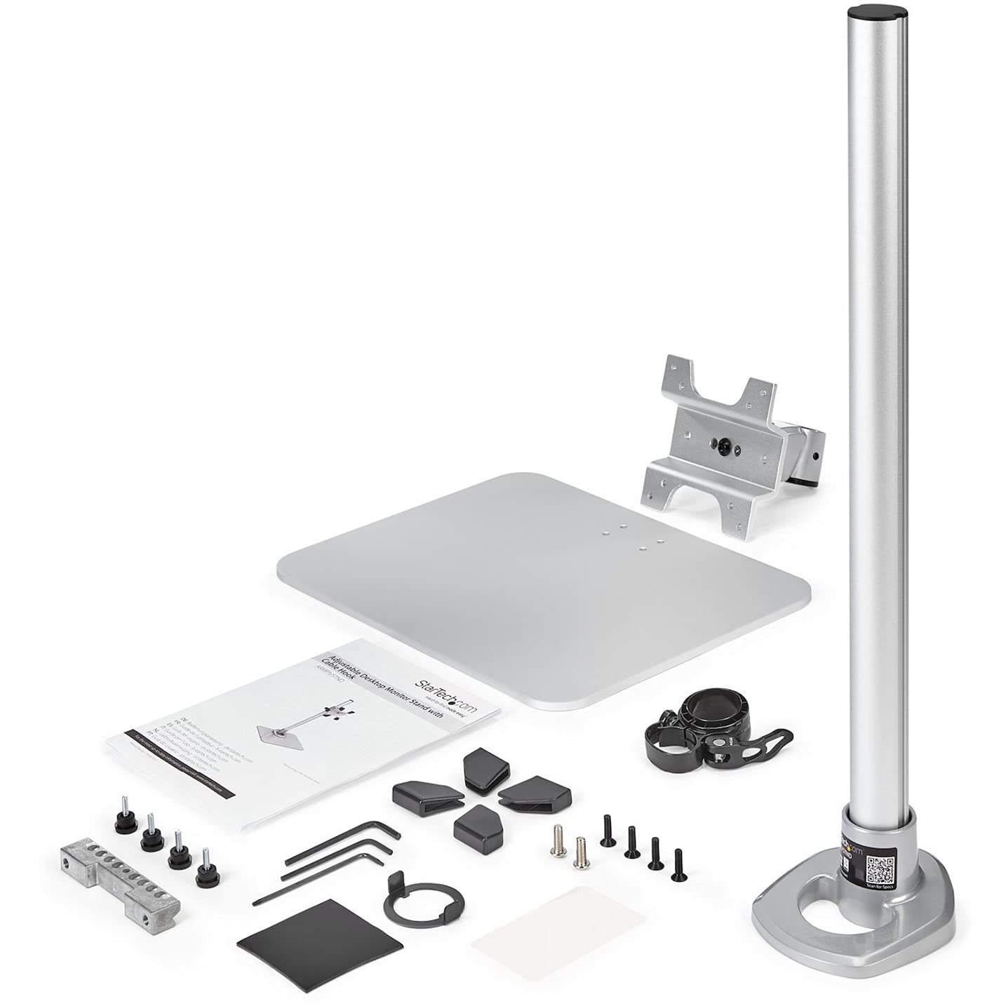 StarTech.com Adjustable Single Monitor Stand - Heavy Duty VESA Mount for 12