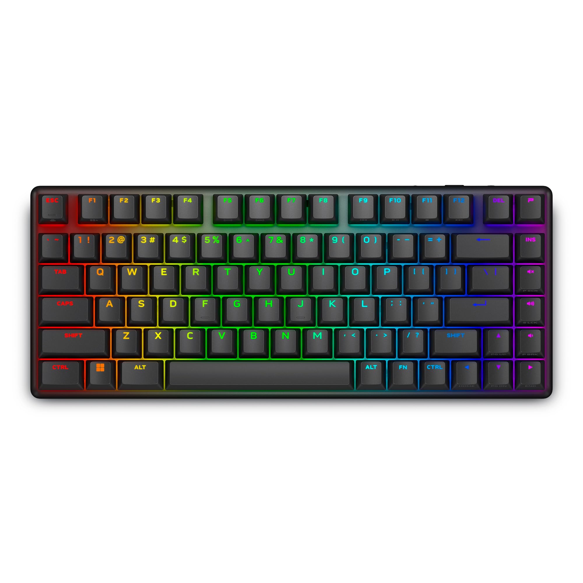 Alienware Pro Wireless Gaming Keyboard - Bluetooth 5.1, 2.4GHz RF, Linear Mechanical Switches, Hot-Swappable, Tri-Mode Connectivity, Adjustable Height, Dark Side of the Moon - Perfect for PC Gaming, Esports & Office Work