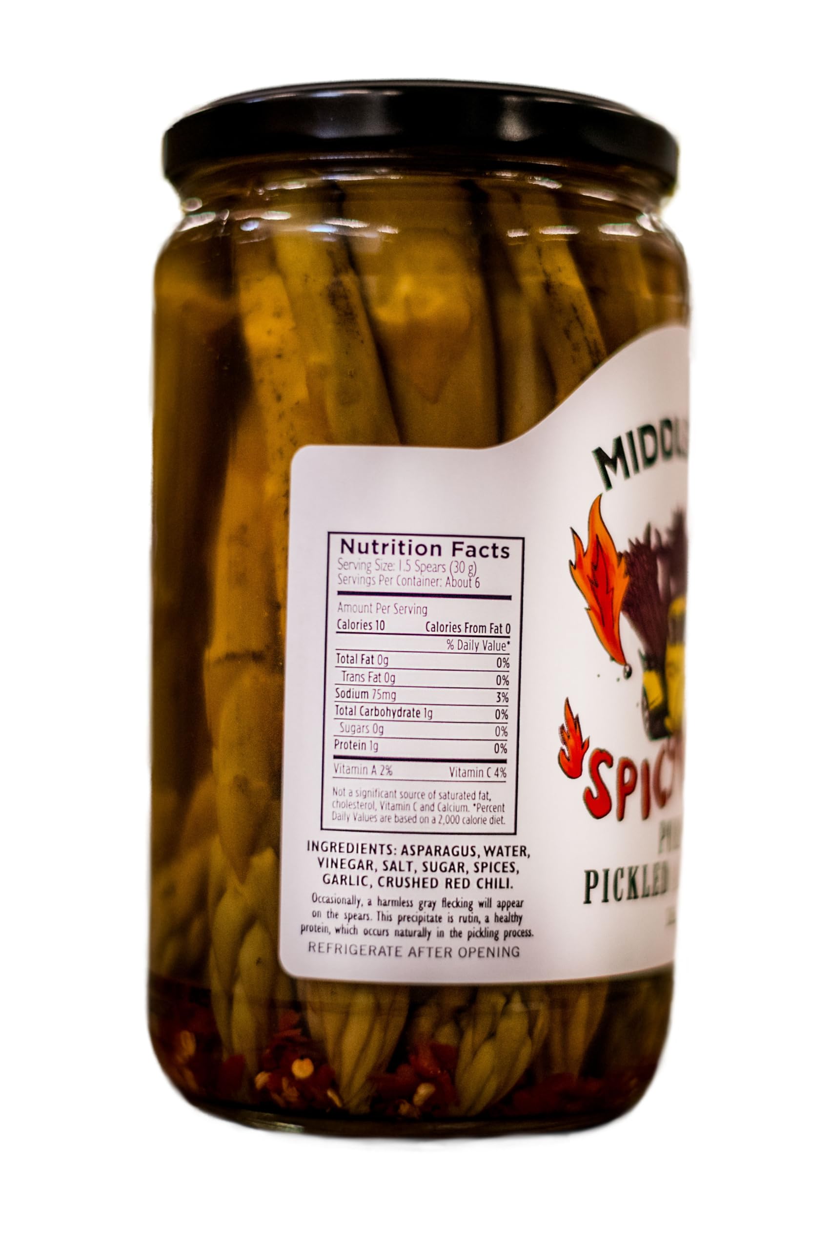 Middleton Farms Pickled Asparagus Variety Pack - 3 Jars of Farm-Fresh Purple, Green & Spicy Pickled Asparagus | USA Made, Farm to Table | 26.5oz Each | Perfect for Charcuterie Boards, Gifts & Gourmet Cooking