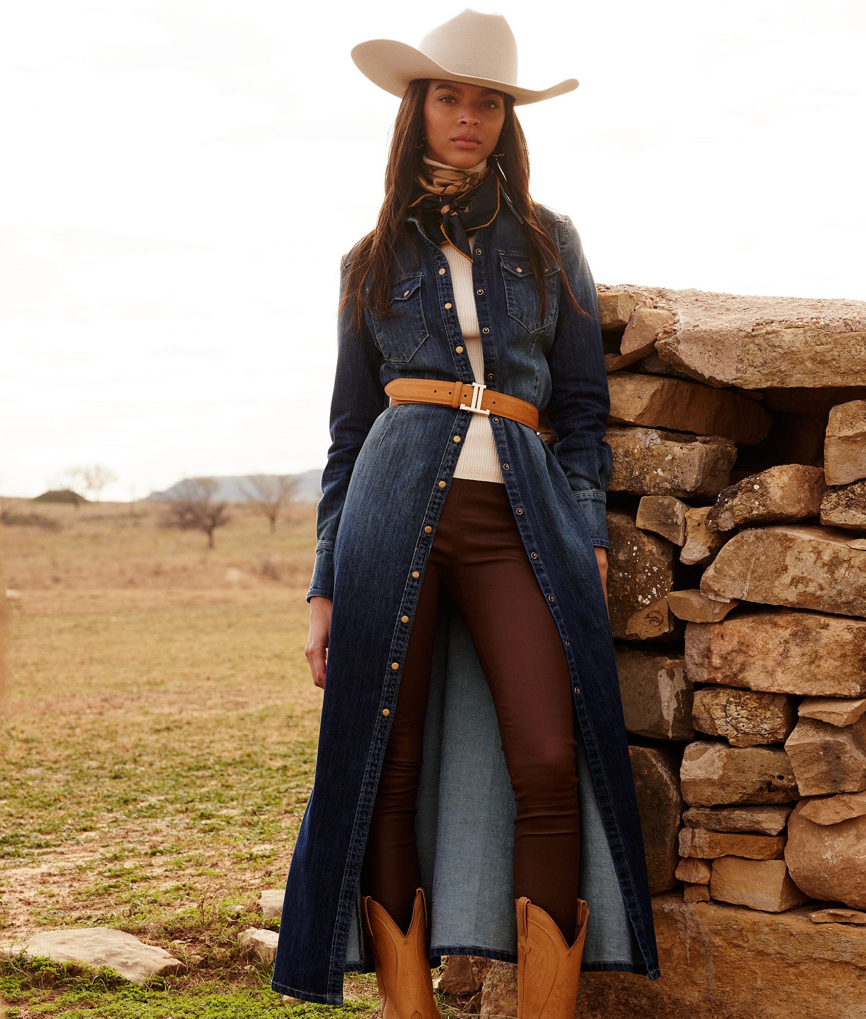 Long Denim Duster Coat - Medium Wash Distressed Denim Jacket for Women | Casual Outerwear for Fall & Spring | Perfect for Layering, Street Style & Everyday Wear