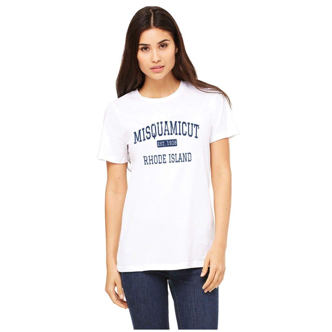 GreatCitees Misquamicut Rhode Island Vintage T-Shirt - Soft Cotton Tee for Beach & Travel Lovers - Perfect for Summer Vacations & Coastal Getaways
