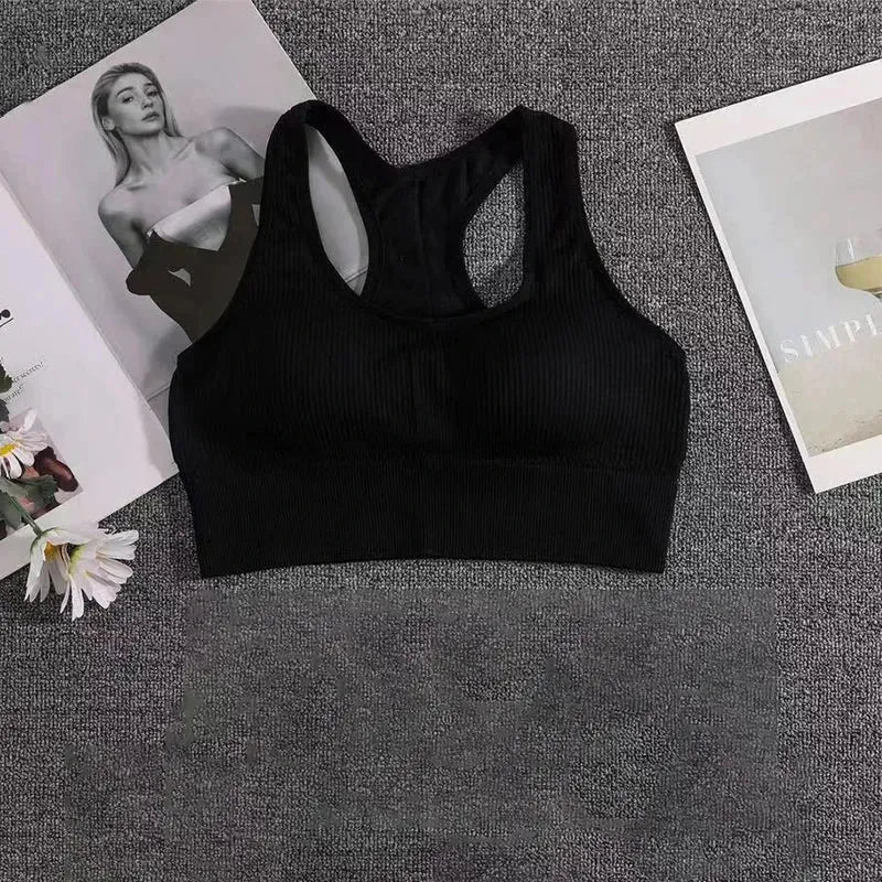 Women's Push Up Sports Bra - High Support Fitness Yoga Bra for Running & Gym - Breathable Workout Top for Women - Perfect for Yoga, CrossFit & Cardio