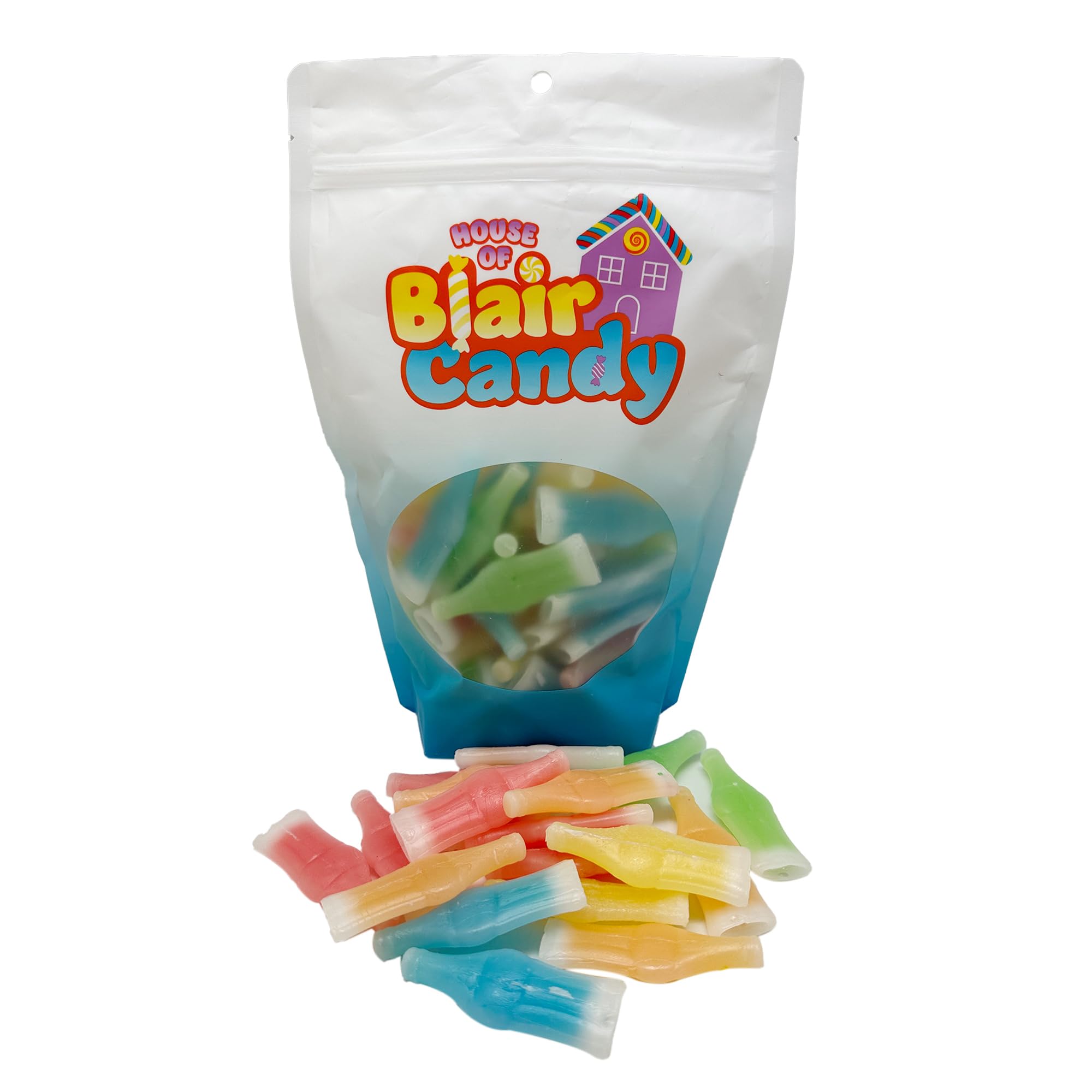 Wax Bottles Candy Drinks - 1LB Bulk Retro Candy in Resealable Stand Up Pouch (60 Pieces) - Vintage Wax Bottle Sweets for Parties, Halloween, Gift Baskets & Nostalgic Treats