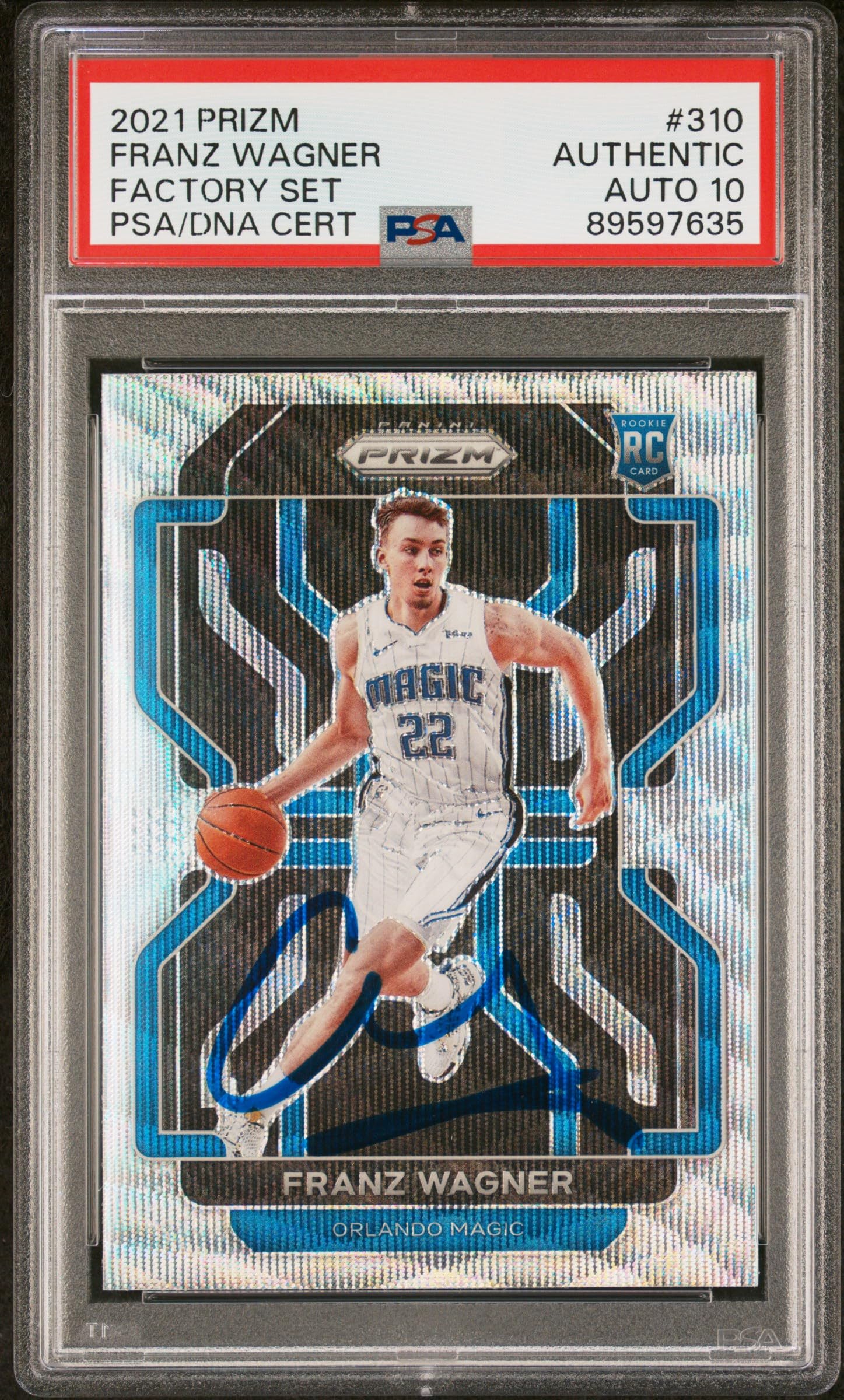 Franz Wagner 2021 Panini Prizm Rookie Card #310 PSA 10 Gem Mint Auto - Basketball Trading Card for Collectors & Investors - Perfect for Display, Trading, and Portfolio Growth